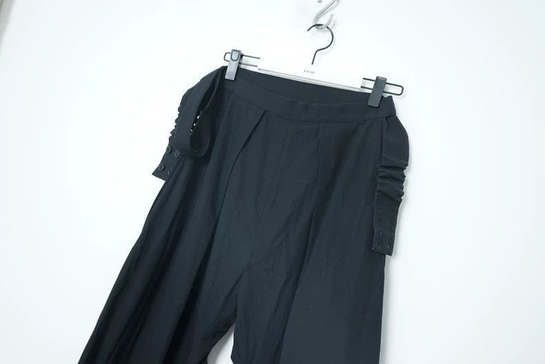 Yohji Yamamoto Yohji Yamamoto Yohji Yamamoto Wide-Leg Trousers for Sale Size US 26 / EU 42 - 3 Thumbnail