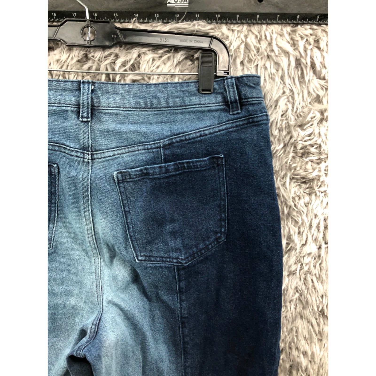 Vintage Style&co. Ankle Jeans Jeans Dark Wash Blue Denim Size 12 Womens High Rise 26in Inseam Regular 32in Waist Blue Size 34" / US 12 / IT 48 - 6 Thumbnail
