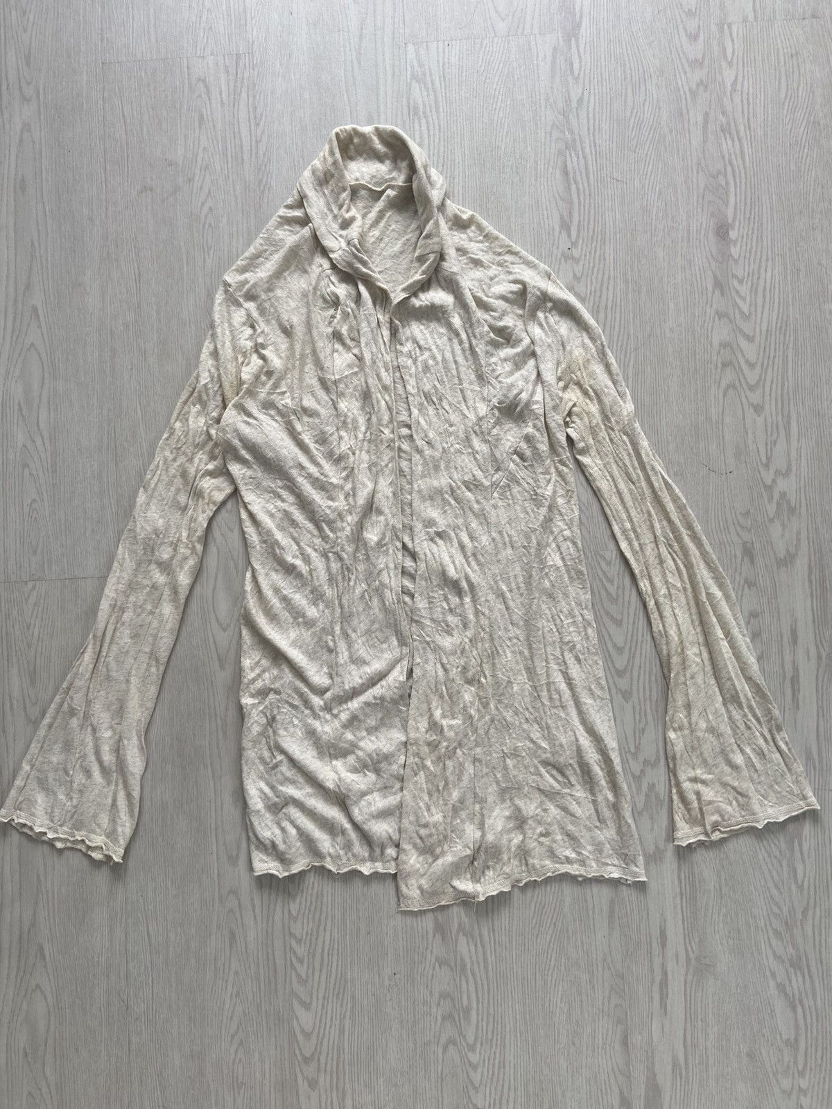 14th Addiction Vintage 2000s G.O.A Asymmetrical Buttonless Cardigan Size M / US 6-8 / IT 42-44 - 1 Thumbnail