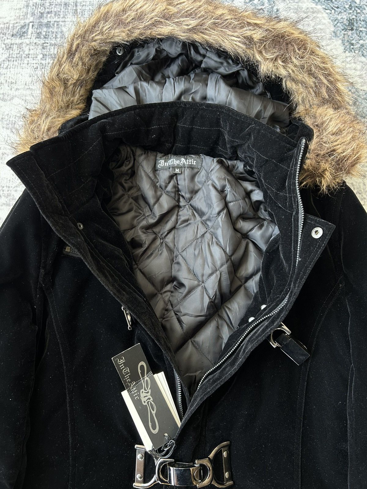 In The Attic In The Attic Dead Stock Fur Long Jacket Size US M / EU 48-50 / 2 - 12 Thumbnail