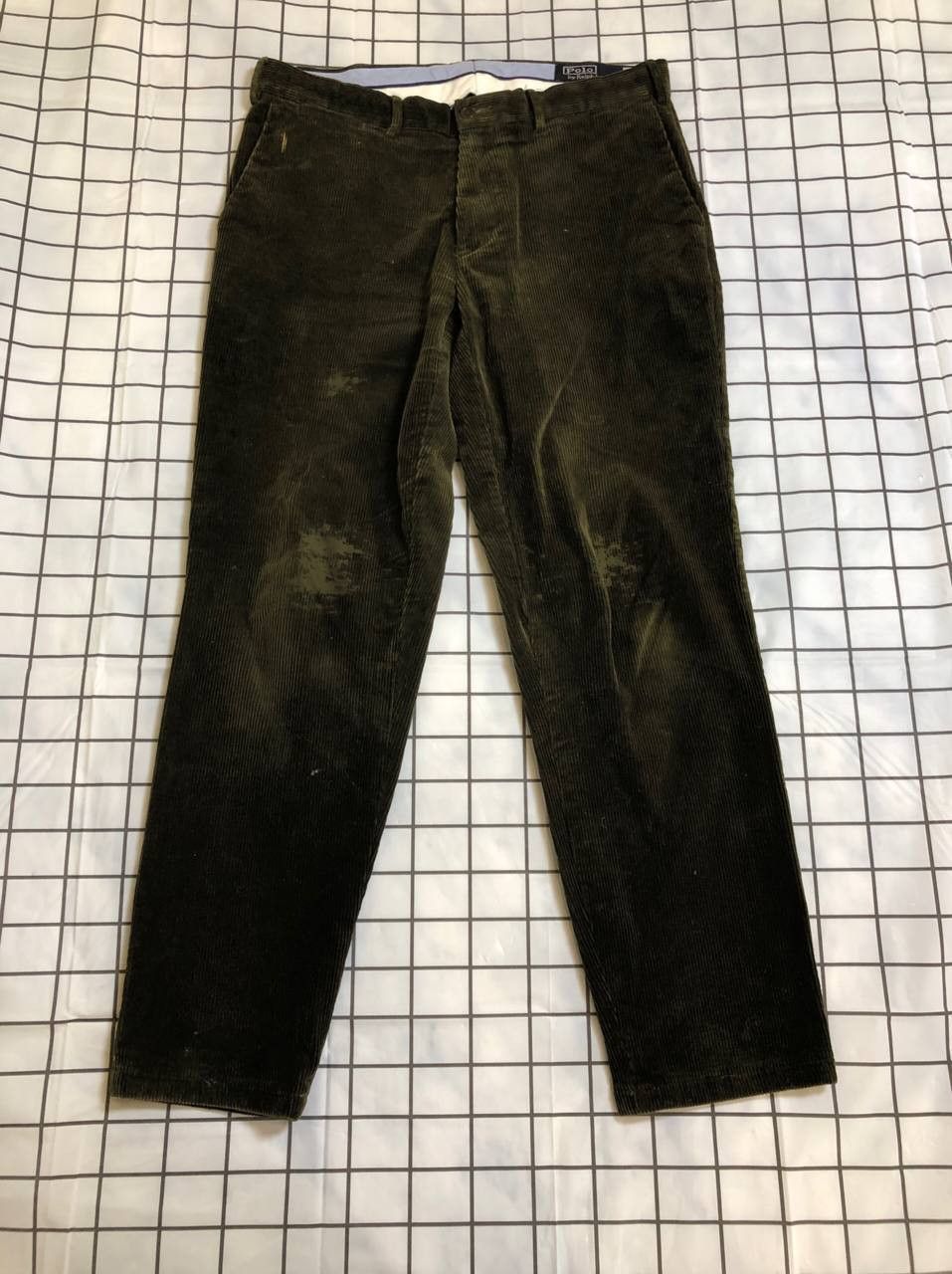 Polo Ralph Lauren Polo Ralph Lauren Mens Blue Classic Fit Corduroy Pants Size US 34 / EU 50 - 1 Thumbnail