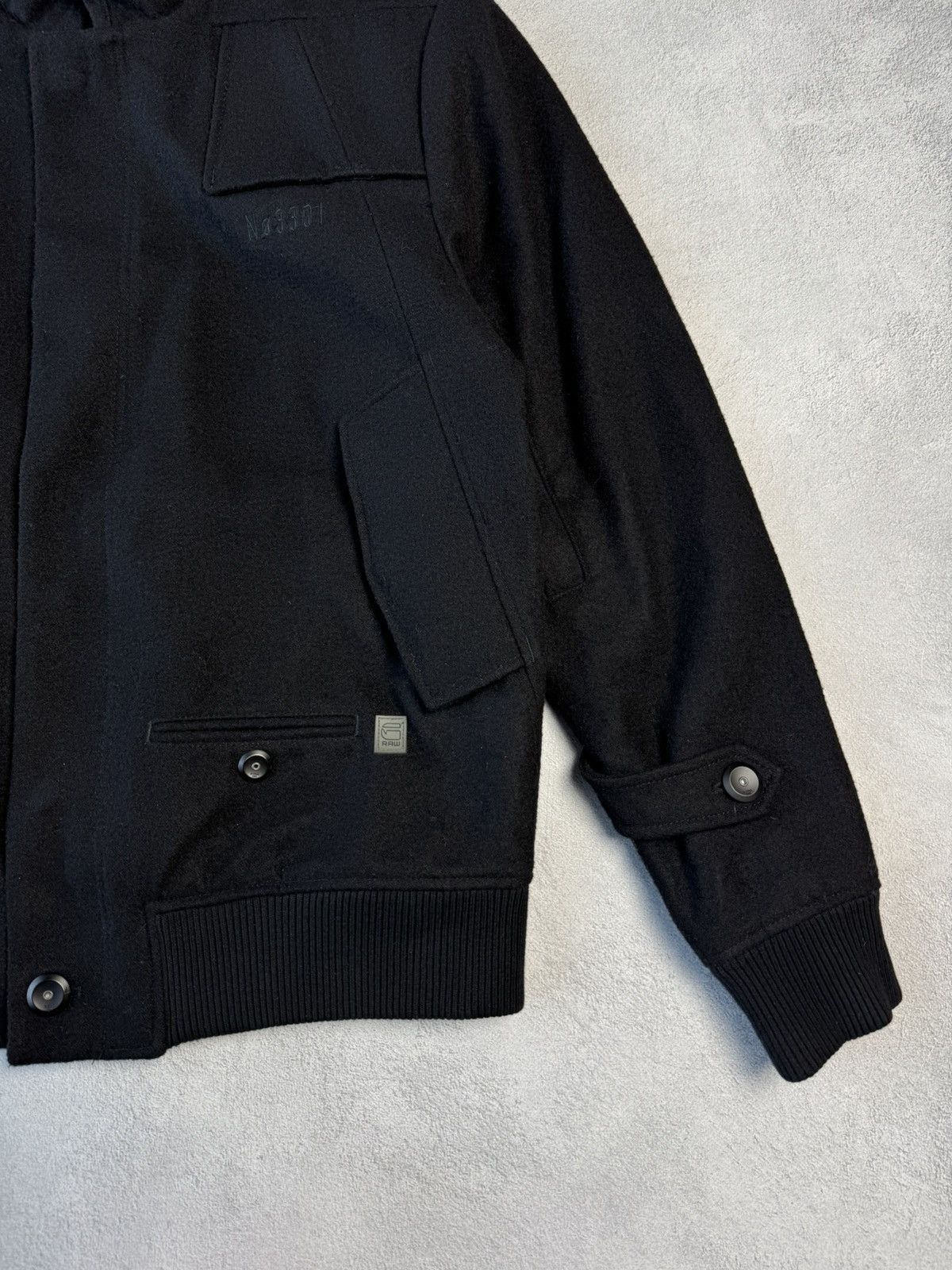G-Star G Star Raw Artner Wool Bomber Jacket Size US XL / EU 56 / 4 - 6 Thumbnail