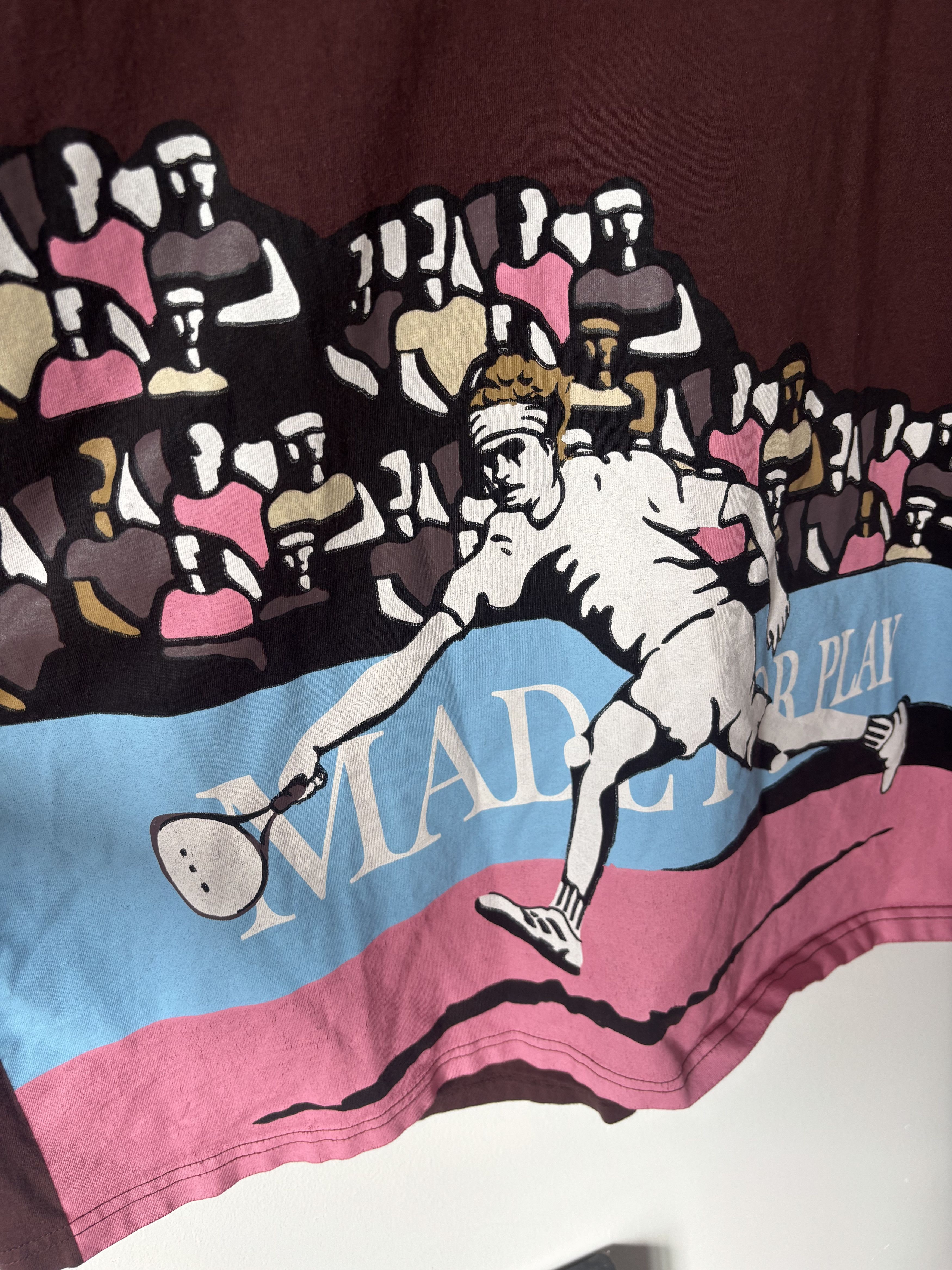Paterson League Paterson Tennis Screenprint Tee Brown XL Size US XL / EU 56 / 4 - 2 Thumbnail