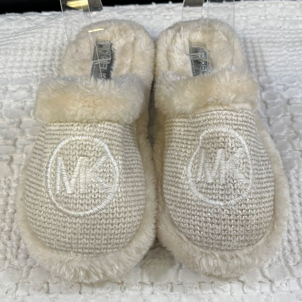 Michael Kors Michael Kors Women's Cream Furry Shoes/Slippers Sz 7M SKU 50 Size US 7 / IT 37 - 1 Thumbnail
