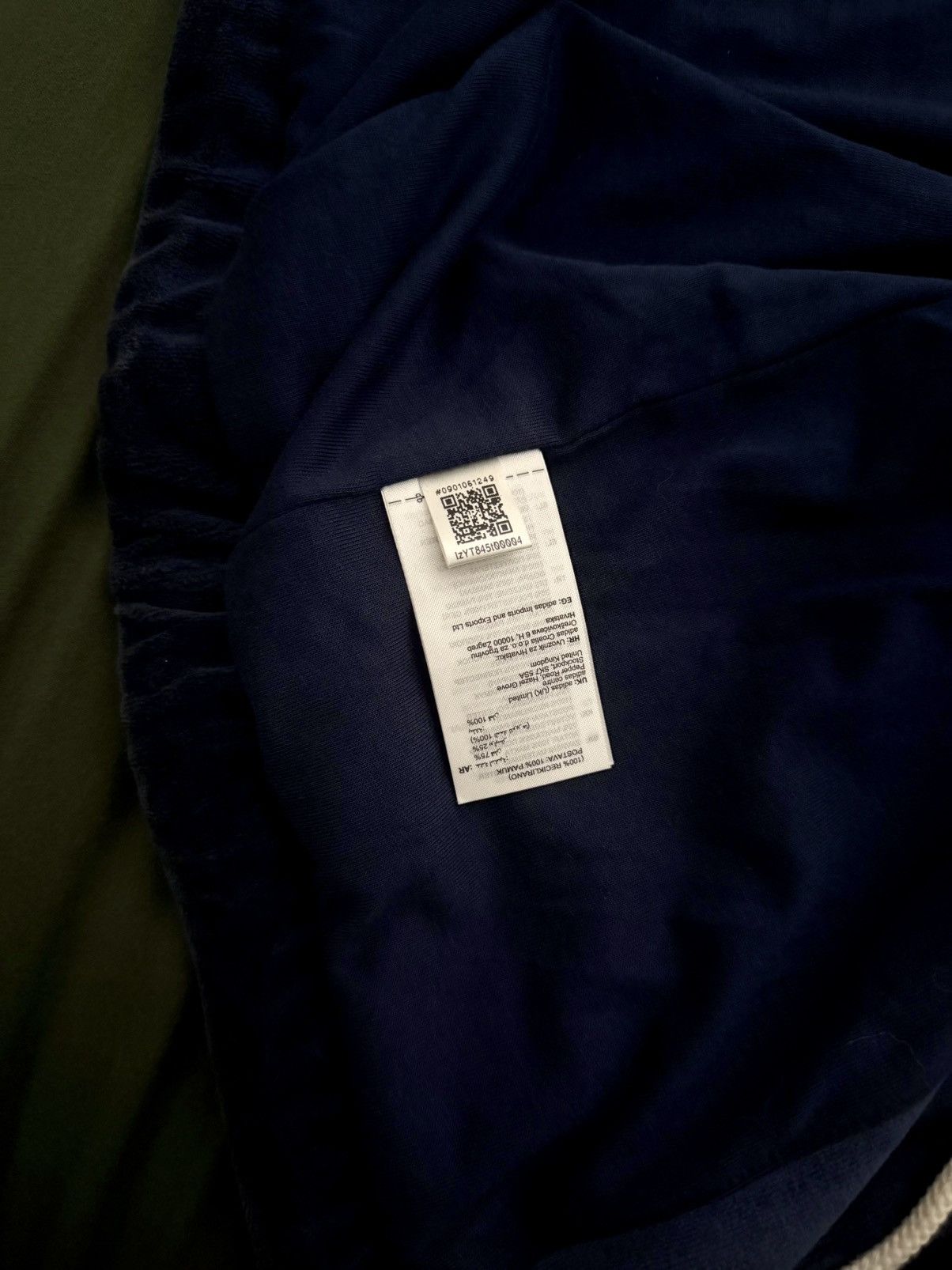 Adidas × Wales Bonner Adidas X Wales Bonner Navy Velour Track Jacket Size US XS / EU 42 / 0 - 7 Thumbnail