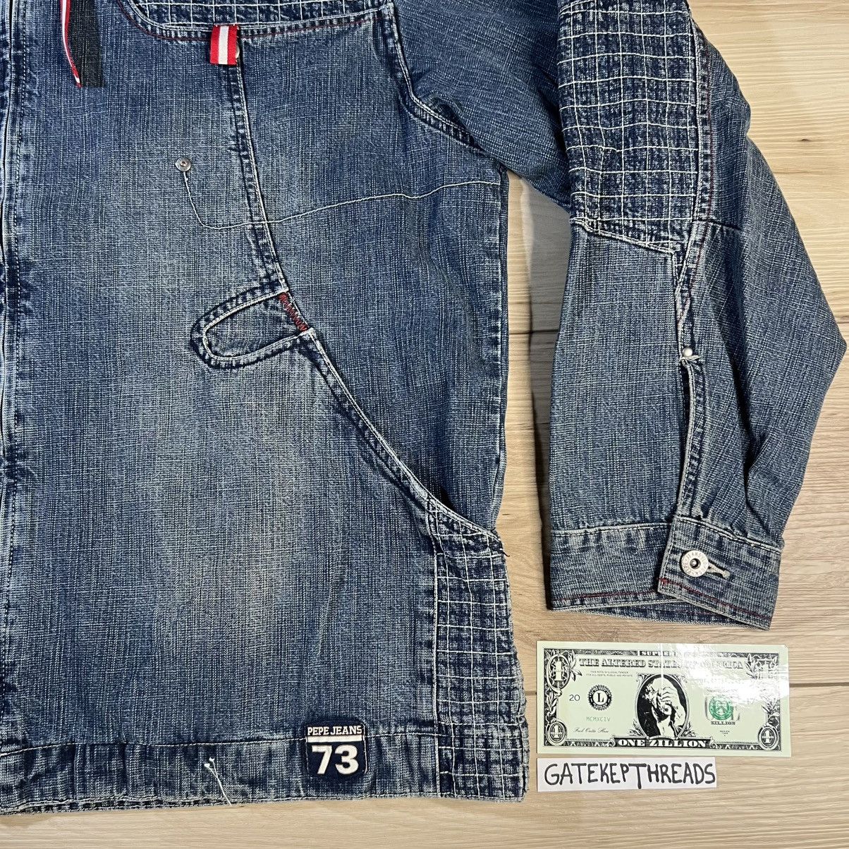 Pepe Jeans Blue Hooded Denim Jean Jacket Size US XL / EU 56 / 4 - 5 Thumbnail