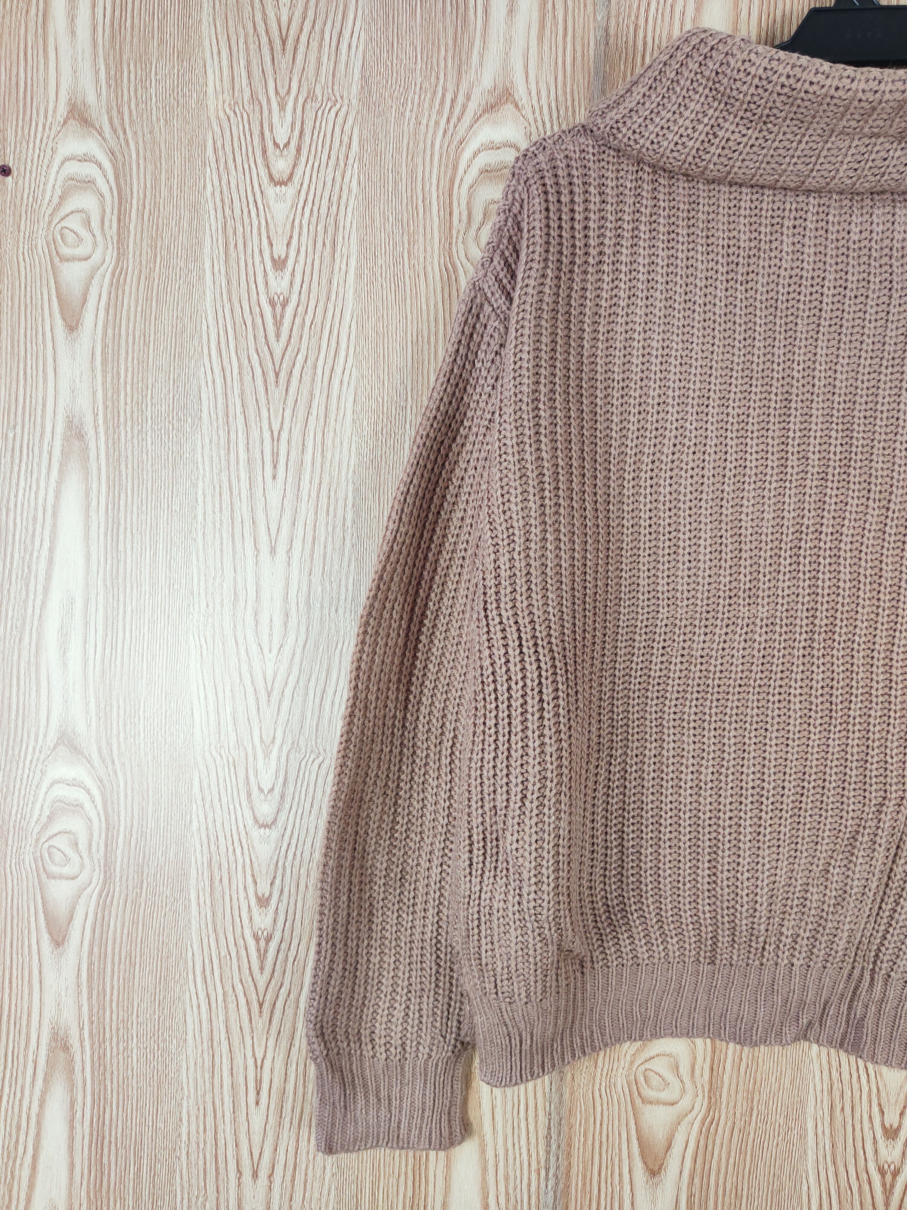 Japanese Brand One Way Brown Knitwear Sweatshirts #W298 Size US L / EU 52-54 / 3 - 8 Thumbnail