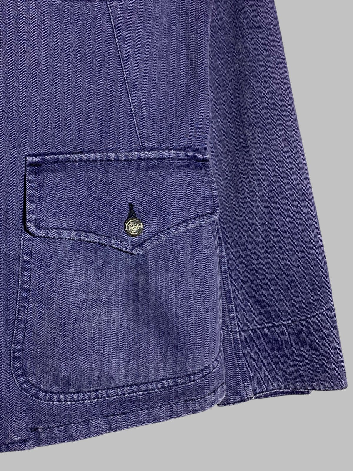 RRL Ralph Lauren RRL Double R Ralph Lauren Vintage Denim Jacket Officer Vibe Size S / US 4 / IT 40 - 6 Thumbnail