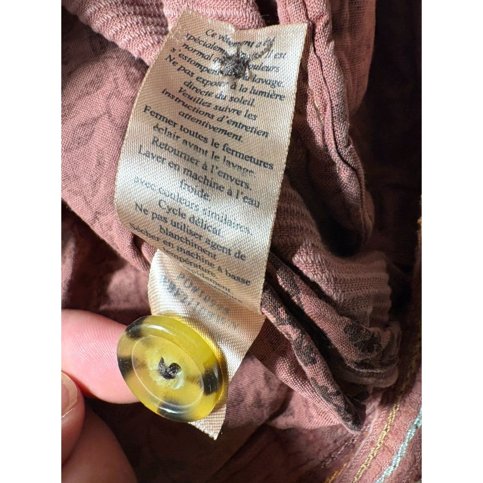 Faherty Faherty Pants Womens Corduroy 25 Pink High Rise Stretch Cotton Blend Regular Straight 28in? Size 42" / US 20 - 7 Thumbnail