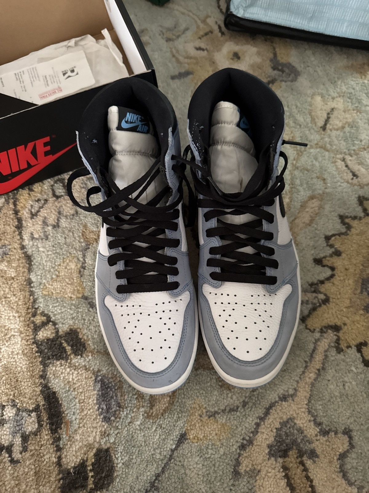 Jordan Brand UNC Nike Jordan 1 Size US 12 / EU 45 - 4 Thumbnail