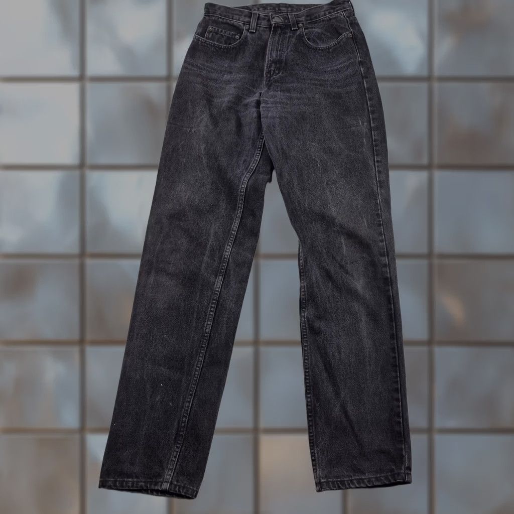 Gap VINTAGE Gap Easy Fit Jeans Mens 31x34 Black Relaxed Straight Denim USA Made 90s 5-Pocket Logo 80s 90s Hipster Retro Size US 31 - 1 Thumbnail