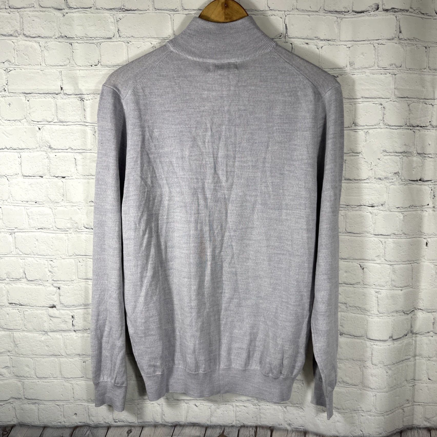 CO Collars & co Quarter Zip Merino Wool Penn State Collegiate Golf Sweater Mens M Gray Embroidered 1/4 Zip Football Size US M / EU 48-50 / 2 - 7 Thumbnail
