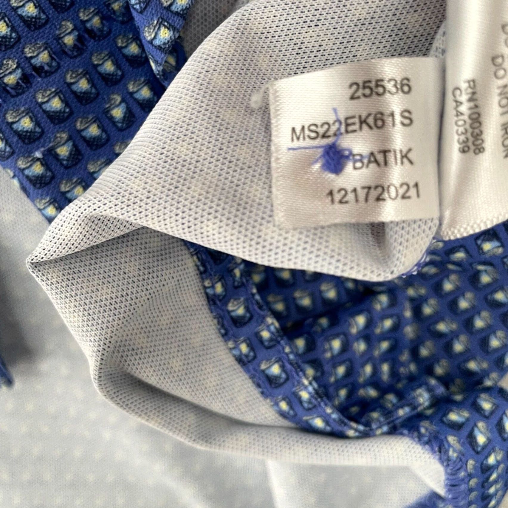 Peter Millar Peter Millar Adult XL Blue Polo All Over Palma Ceia Golf Club Logo Mens Size US XL / EU 56 / 4 - 7 Thumbnail