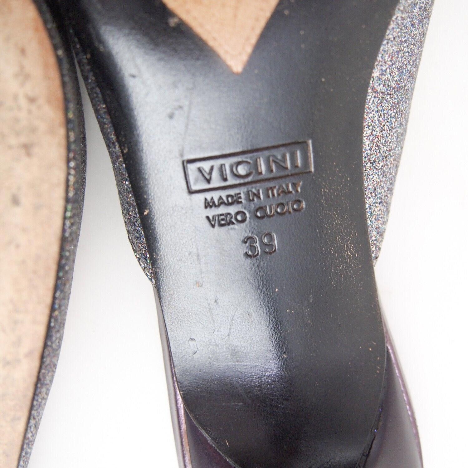 Giuseppe Zanotti Zanotti Mules Sandals Silver Glitter Leather US 9 EU 39 $620 Size US 9 / IT 39 - 8 Thumbnail