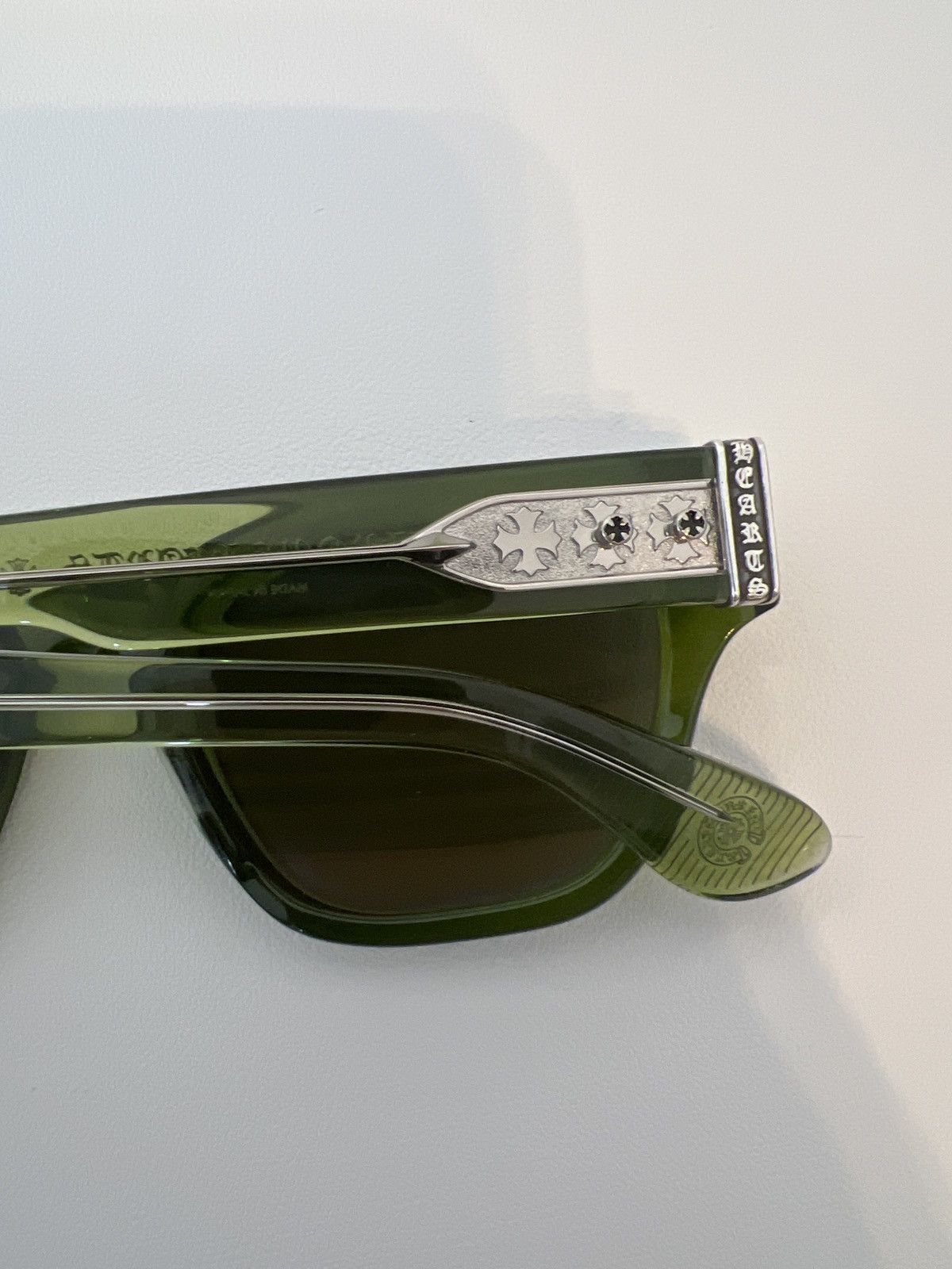 Chrome Hearts Chrome Hearts Mydixathrill II Dark Olive Green 52-23-150 New Size ONE SIZE - 4 Thumbnail