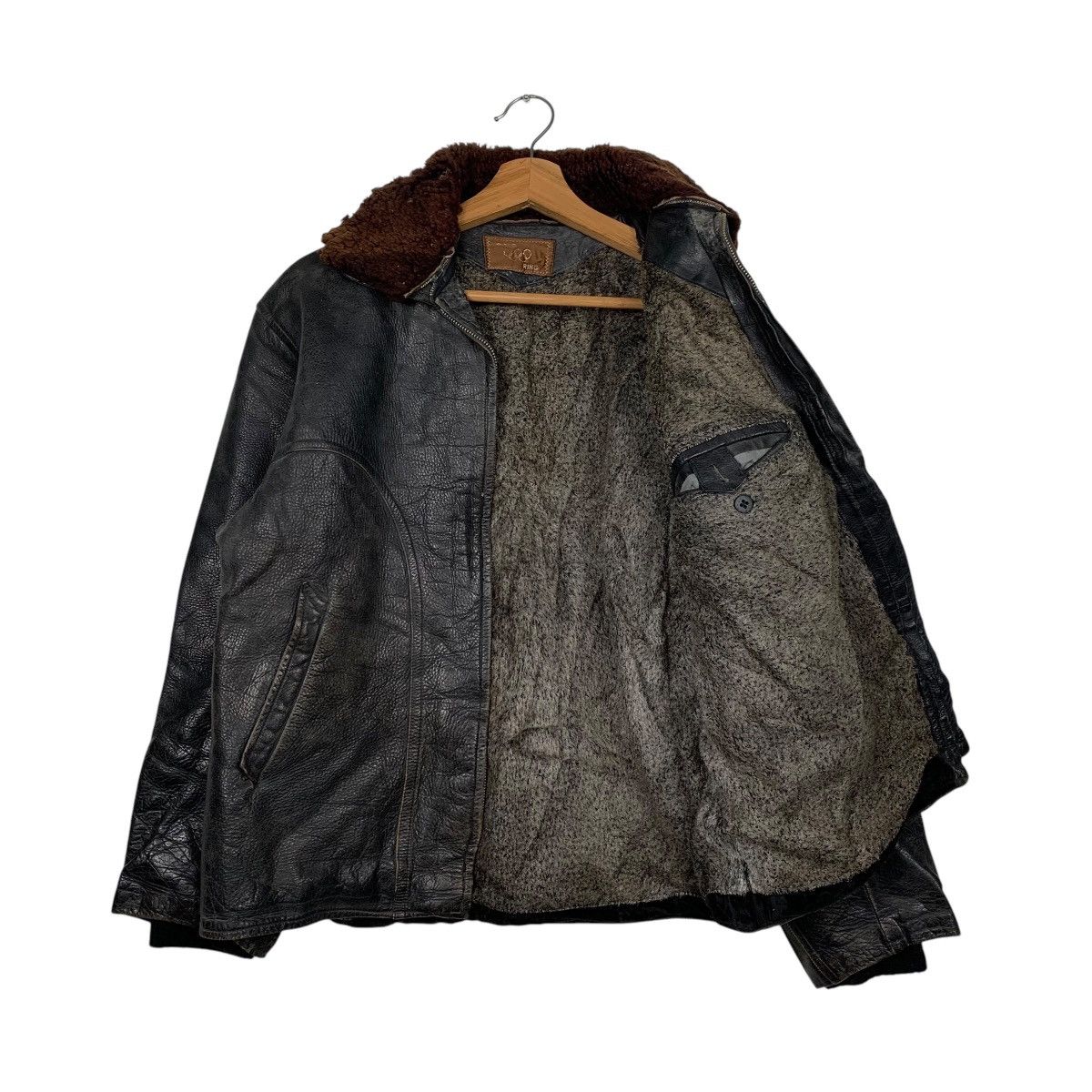 Japanese Brand Japanese Brand Gold Ring Leather Jacket Size US M / EU 48-50 / 2 - 9 Thumbnail