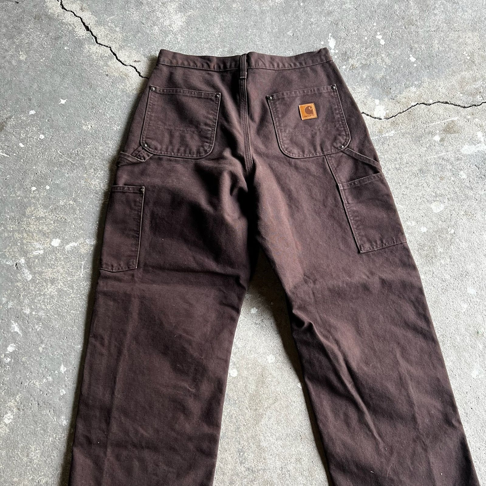 Carhartt × Vintage Carhartt brown double knee work wear carpenter pants Size US 29 - 6 Thumbnail