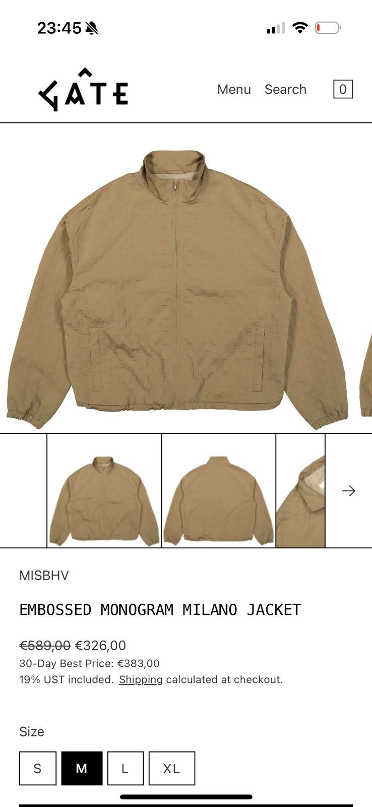 Misbhv MISBHV EMBOSSED MONOGRAM MILANO JACKET Size US M / EU 48-50 / 2 - 3 Thumbnail