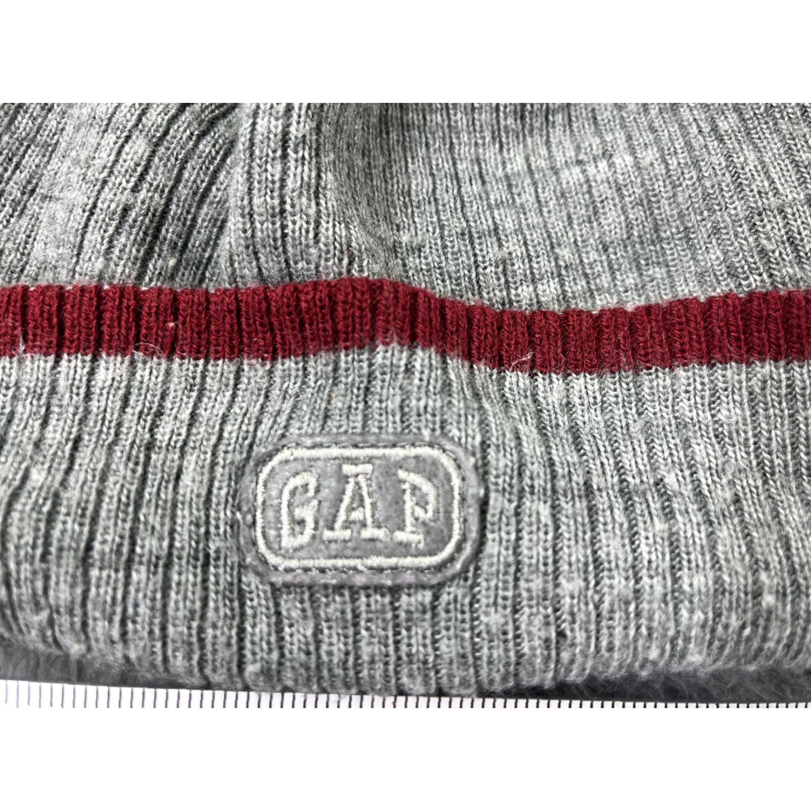 Gap GAP Beanie Hat Adult One Size Dark Heather Gray Knit Acrylic Ski Casual Unisex Size ONE SIZE - 2 Thumbnail
