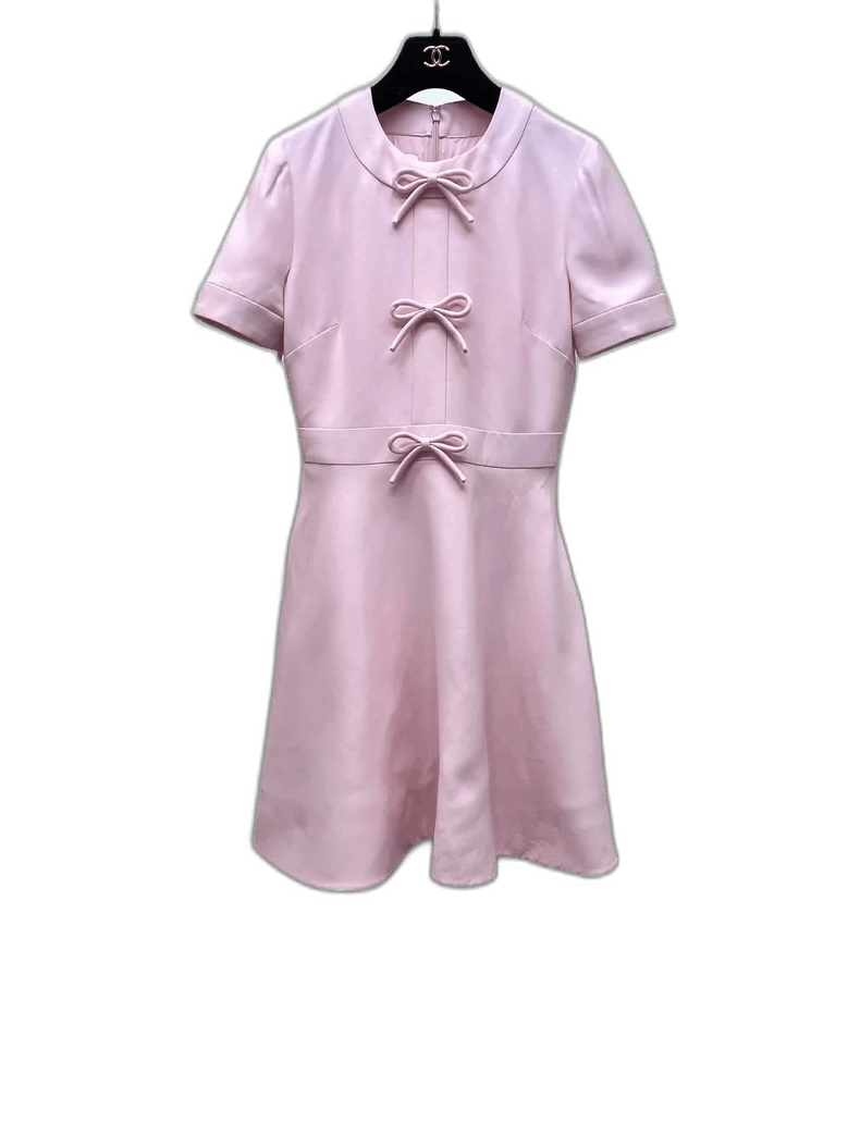 Valentino Valentino Pink Bow Dress Size M / US 6-8 / IT 42-44 - 1 Thumbnail