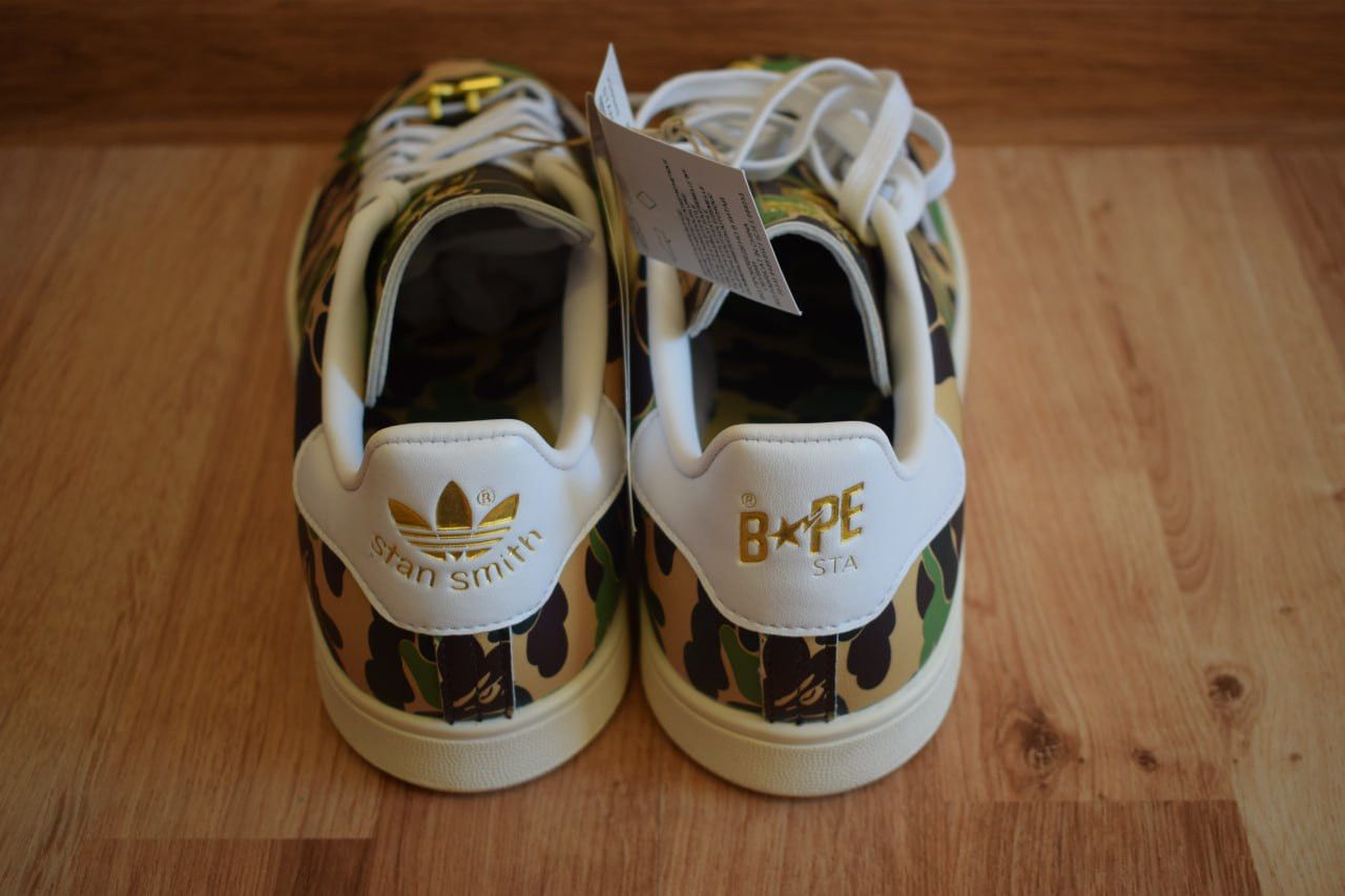 Bape Bape x Adidas Stan Smith Size US 6.5 / EU 39-40 - 4 Thumbnail