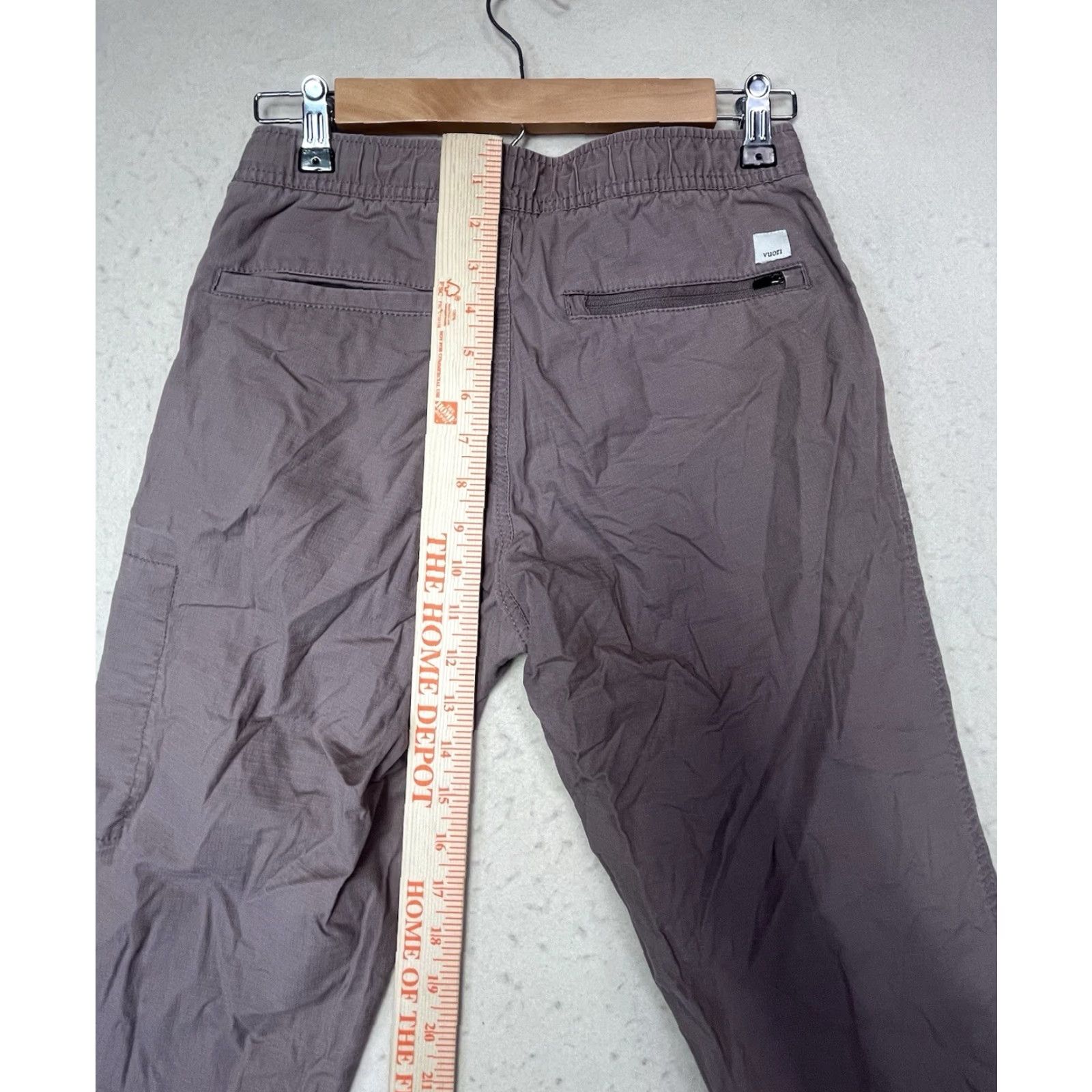 Vuori Vuori Ripstop Pants Women Slim Size S Brown Breathable Pockets Zip Pocket Tapered Outdoor Activewear Casual Travel All Seasons Holiday Style Pants Size 28" / US 6 / IT 42 - 4 Thumbnail