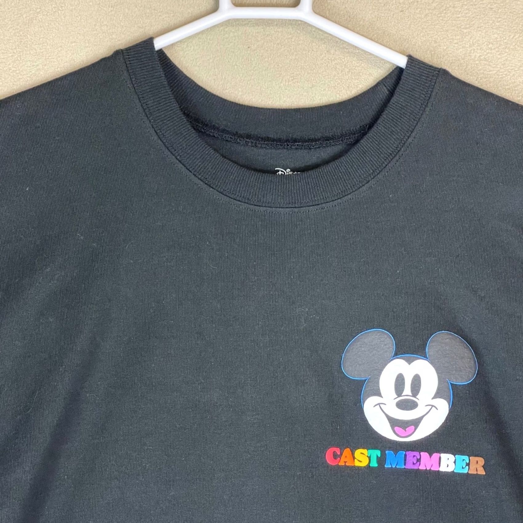 Disney Disney Parks Spirit Jersey Cast Member Rainbow Stripe Long Sleeve L Women Regular Cotton 100% Mickey Mouse Pride Disney Black Size L Size L / US 10 / IT 46 - 2 Thumbnail