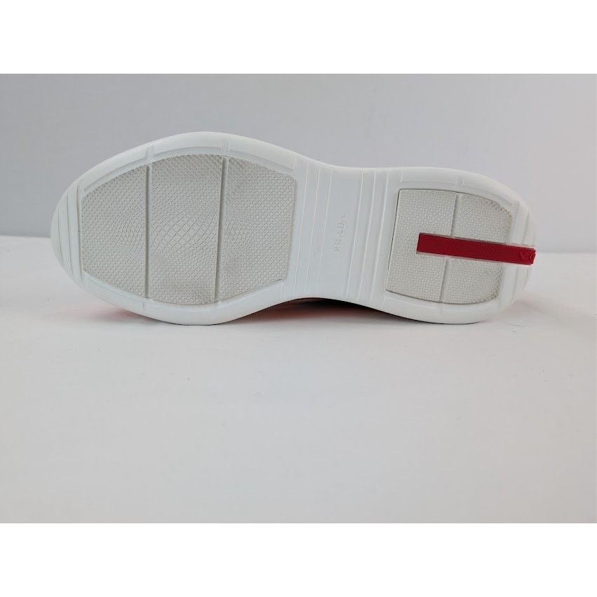 Prada o1rshd1 America's Cup Vernice Bike Sneakers in Papaya Arge Size US 9 / EU 42 - 12 Thumbnail