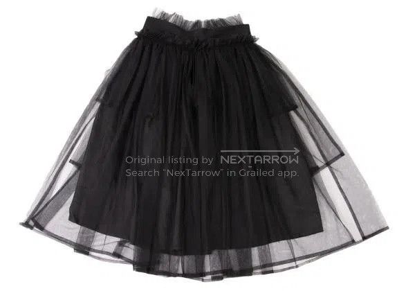 Comme des Garcons Comme Des Garcons size M Black Retro Tulle Skirt Size 22" - 3 Thumbnail