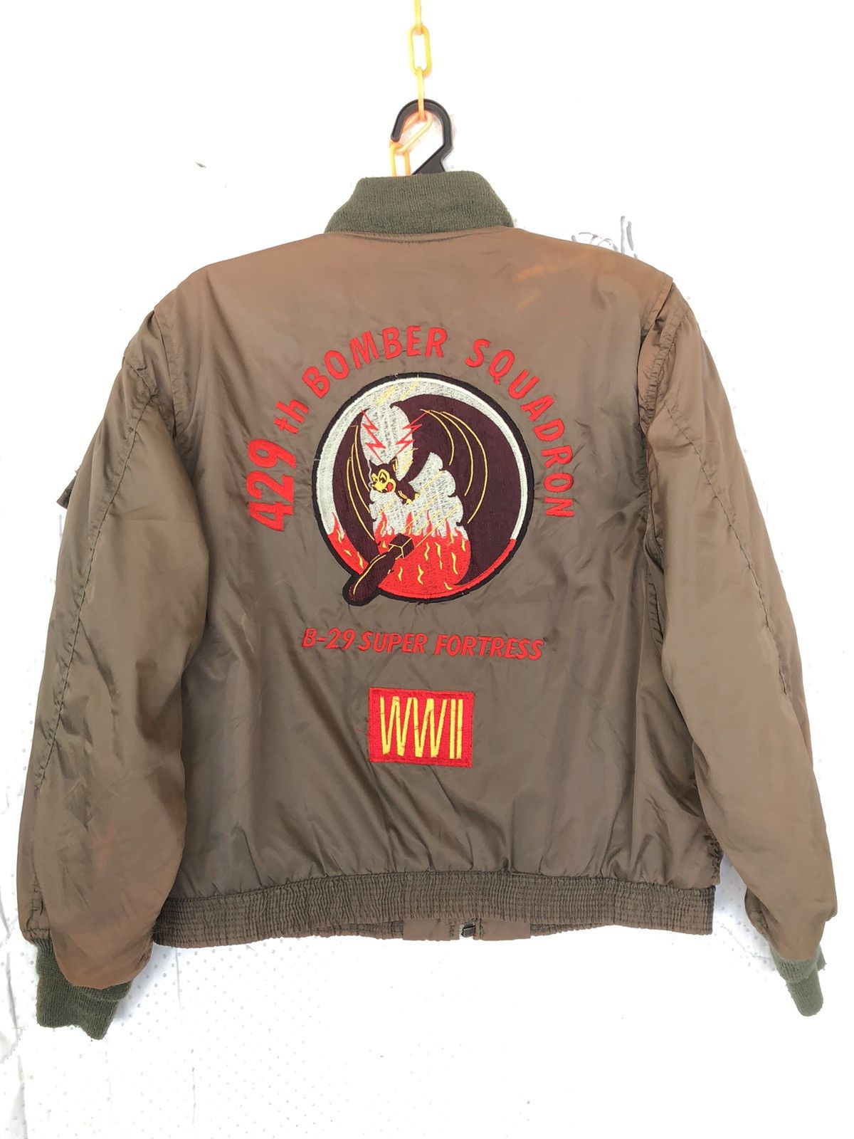 Vintage Vintage ARMY Bomber Jacket Embroidery Size US L / EU 52-54 / 3 - 1 Thumbnail