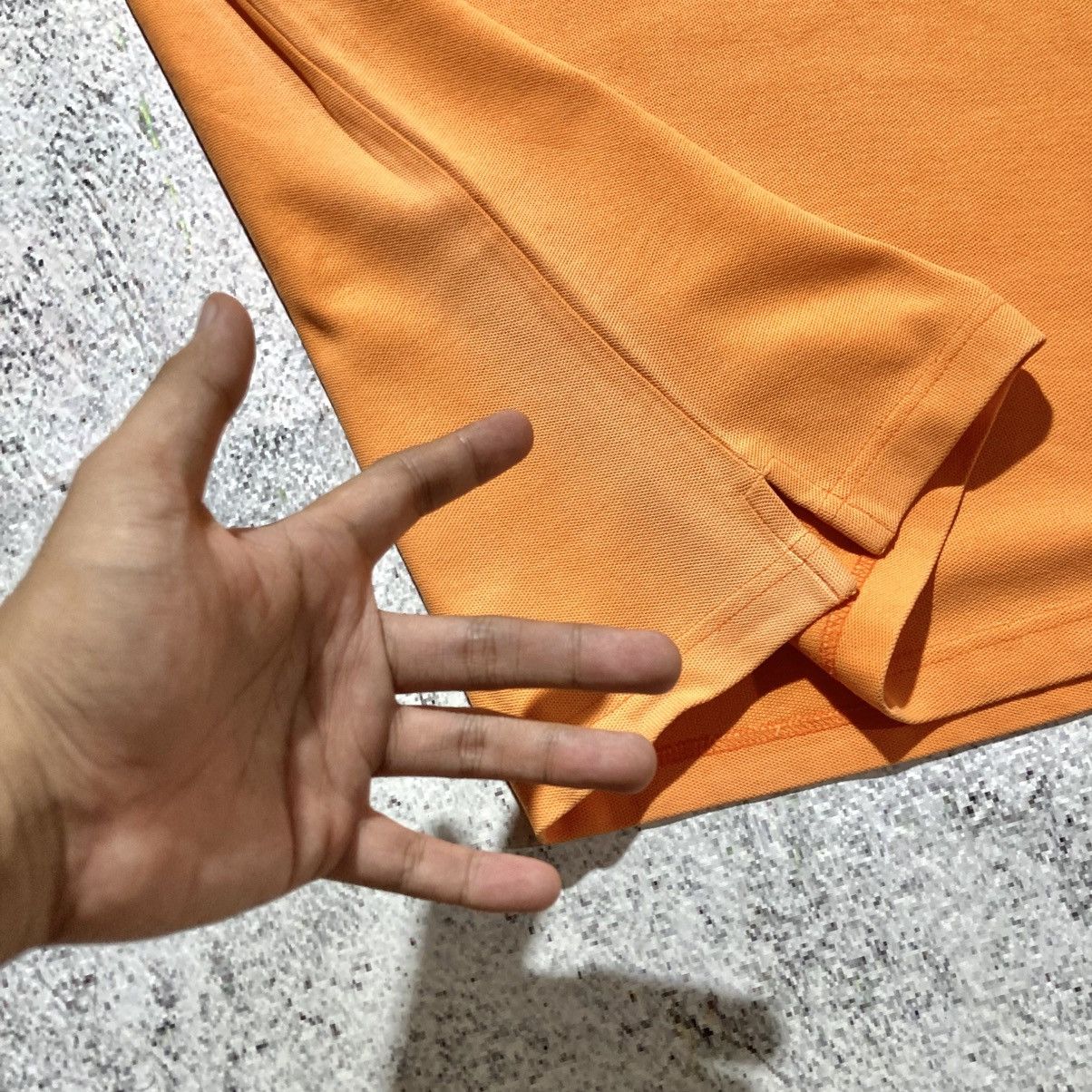 Missoni 1990s Vintage Missoni Sport Spellout Logo Polo Tshirt Orange Size US L / EU 52-54 / 3 - 10 Thumbnail