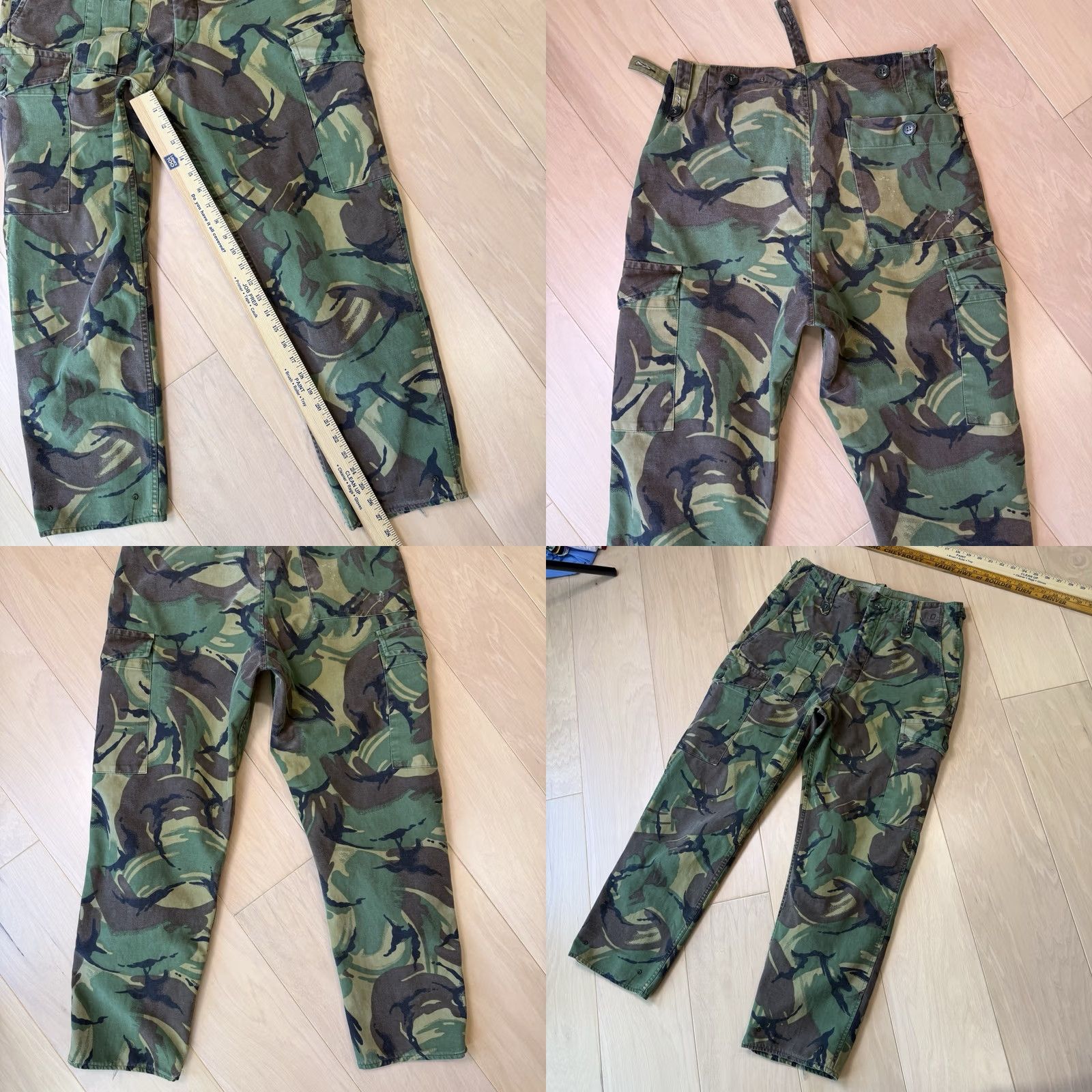 Vintage VINTAGE British Army Pants 30 Green Camouflage 70s Utility Cargo Trousers Size US 30 / EU 46 - 8 Thumbnail