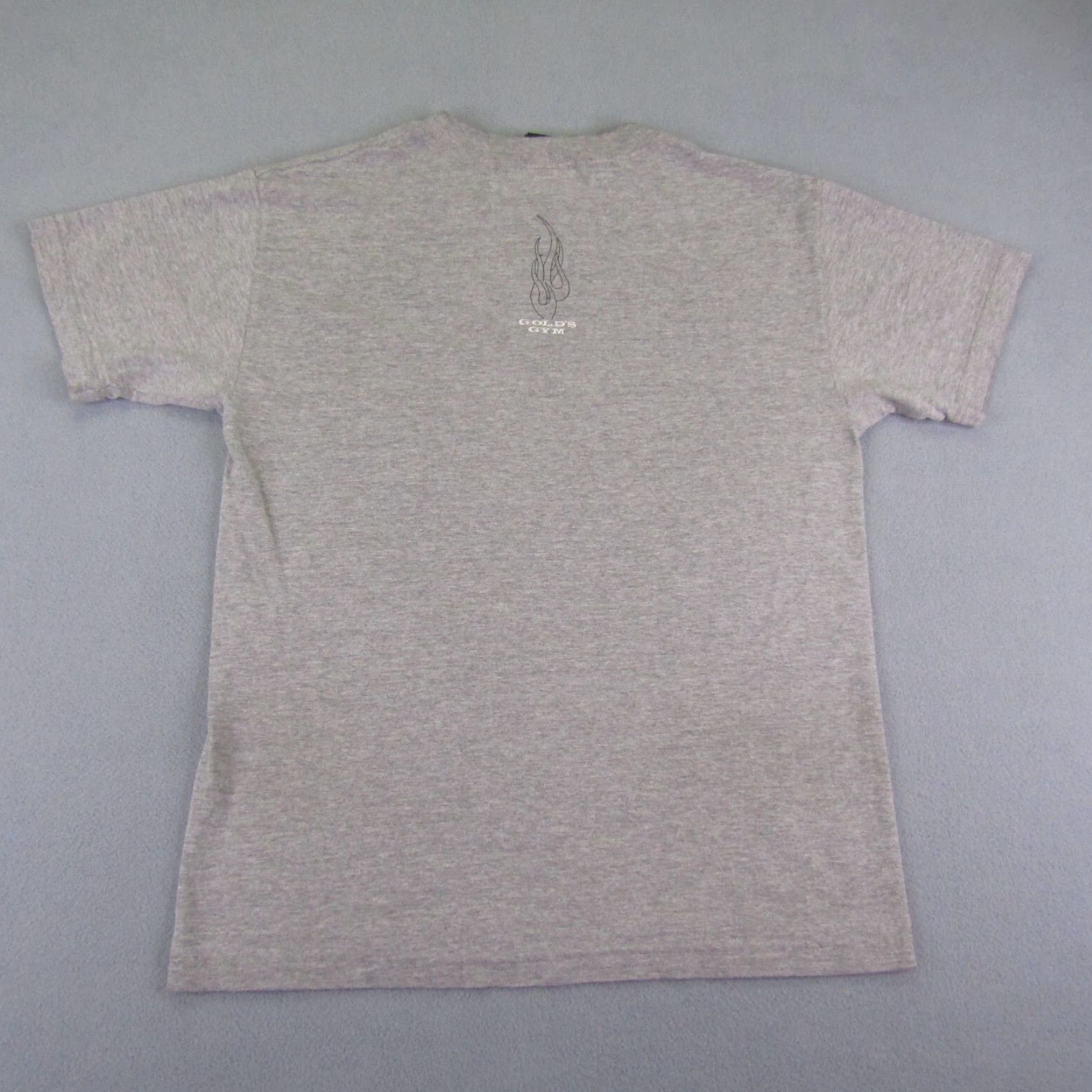 Vintage VINTAGE Gold's Gym Shirt Mens M Gray California Sports 2002 Y2K Logo Breathable Short Sleeve Crew Neck T-Shirt Regular Cotton Knit Graphic Print Bags? Size US M / EU 48-50 / 2 - 4 Thumbnail