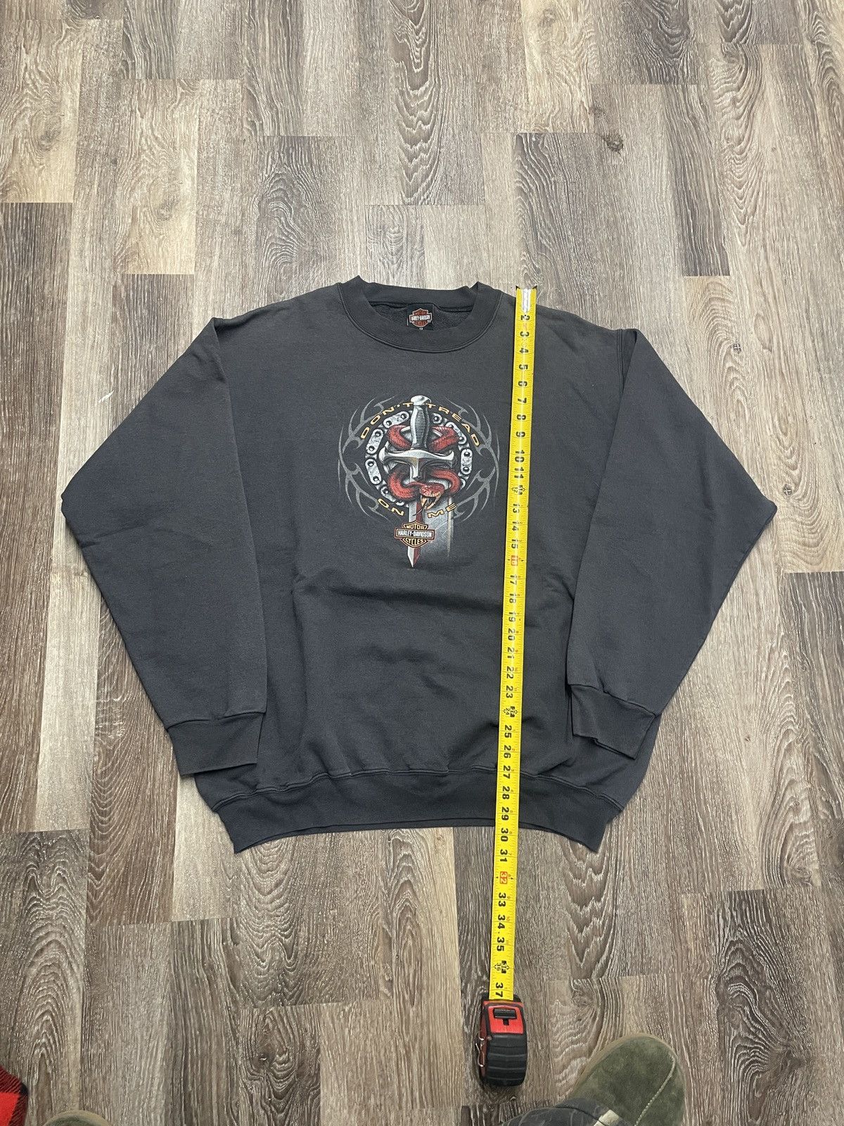 Harley Davidson Faded Harley Davidson Tribal Snake Crewneck Size US XXL / EU 58 / 5 - 11 Thumbnail
