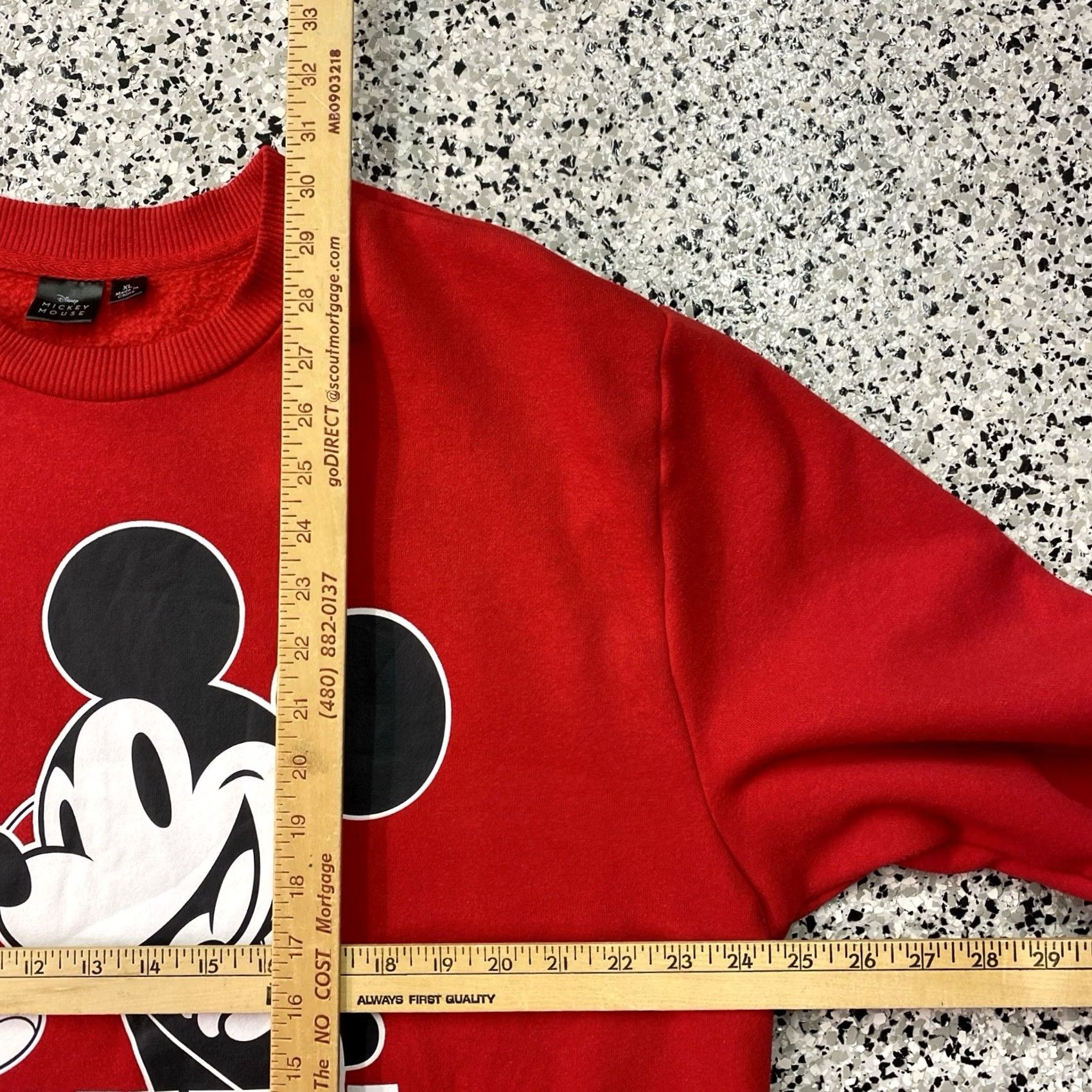 Disney VINTAGE Disney Mickey Mouse Red Sweatshirt Crew Neck Pullover Adult XL Men Regular Graphic Print Long Sleeve Size US XL / EU 56 / 4 - 2 Thumbnail