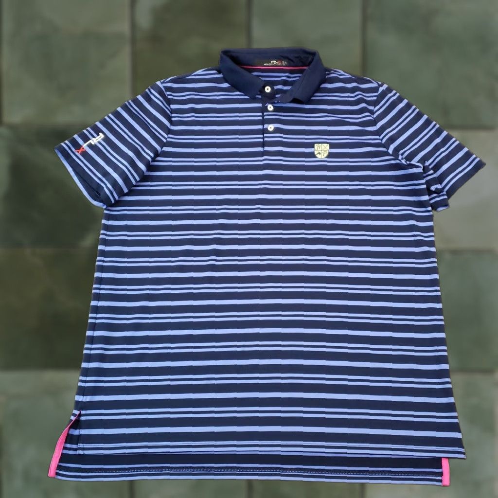 Ralph Lauren Ralph Lauren Polo Mens Extra Large XL Blue Striped Short Sleeve Shirt Size US XL / EU 56 / 4 - 1 Thumbnail