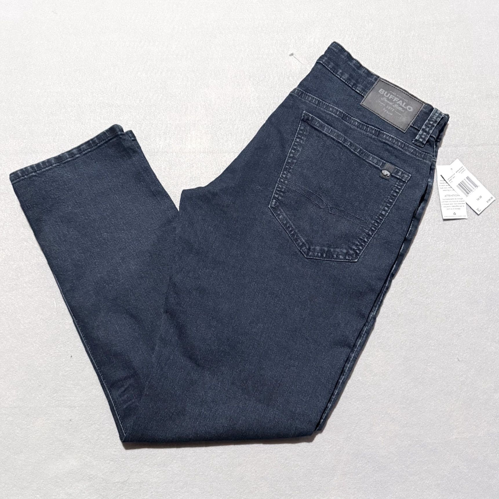 Buffalo David Bitton Buffalo David Bitton Jeans Slim Straight Evan Jeans Men Blue 34X30 NWT Denim Regular 5-Pocket Design United States Mens Size US 34 / EU 50 - 2 Thumbnail