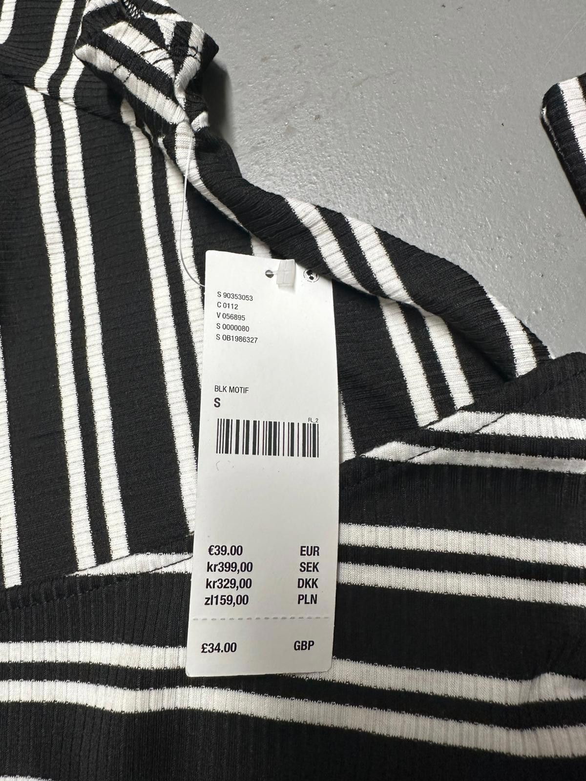 Designer Silence + Noise Striped Wrap Top Size S / US 4 / IT 40 - 4 Thumbnail