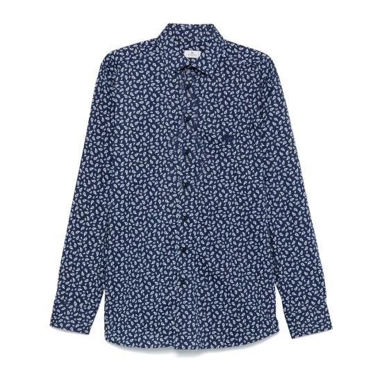 Etro ETRO Men Long Tops 99SAEB8 MRIB0002 X0883 BLUE Size US M / EU 48-50 / 2 - 1 Thumbnail