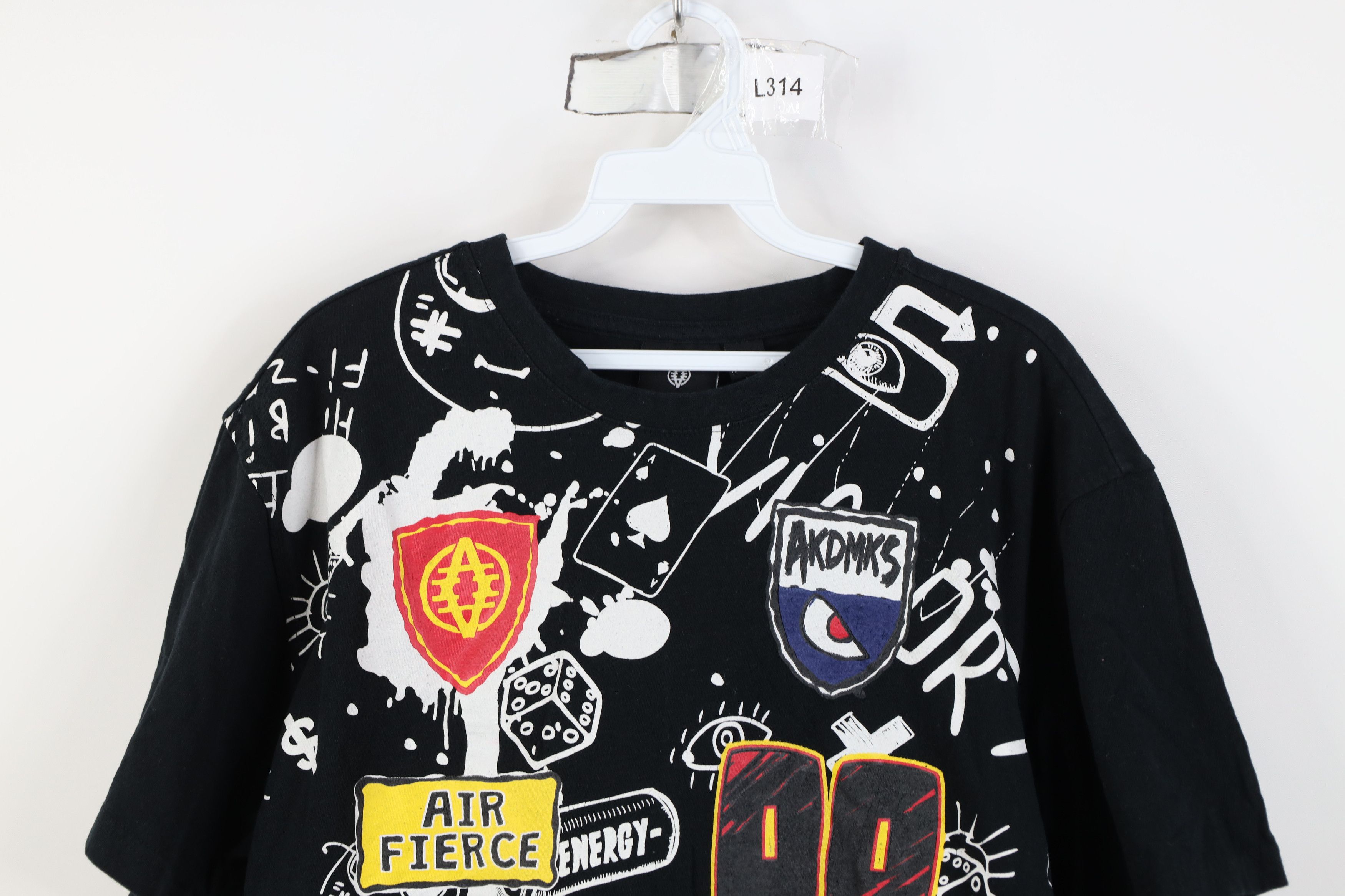 Vintage Vintage Y2K Streetwear Art Short Sleeve T-Shirt Black Size US L / EU 52-54 / 3 - 2 Thumbnail
