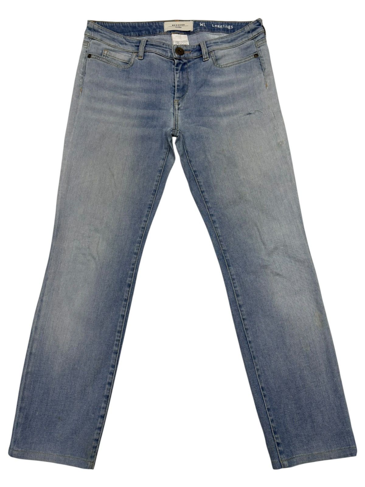 Max Mara MAX MARA WEEKEND DISTRESSED DENIM JEANS Size 30" / US 8 / IT 44 - 1 Thumbnail