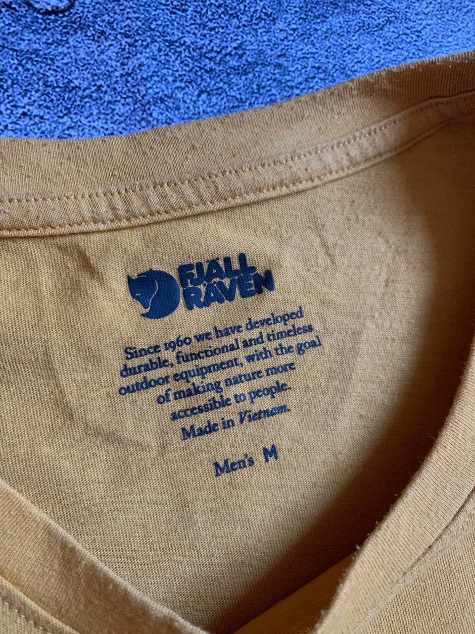 Fjallraven Fjällräven T-Shirt Yellow Logo Tee Men’s Cotton Size US M / EU 48-50 / 2 - 7 Thumbnail