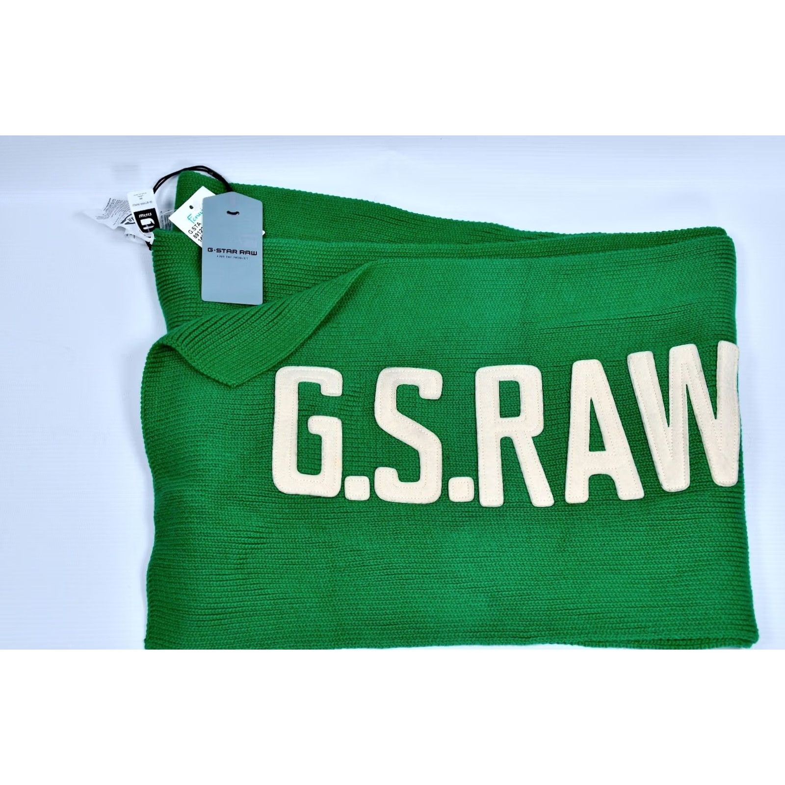 G-Star G-Star RAW EWING SCARF Green Pepper Cotton Knit Men's Scarf Size ONE SIZE - 2 Thumbnail