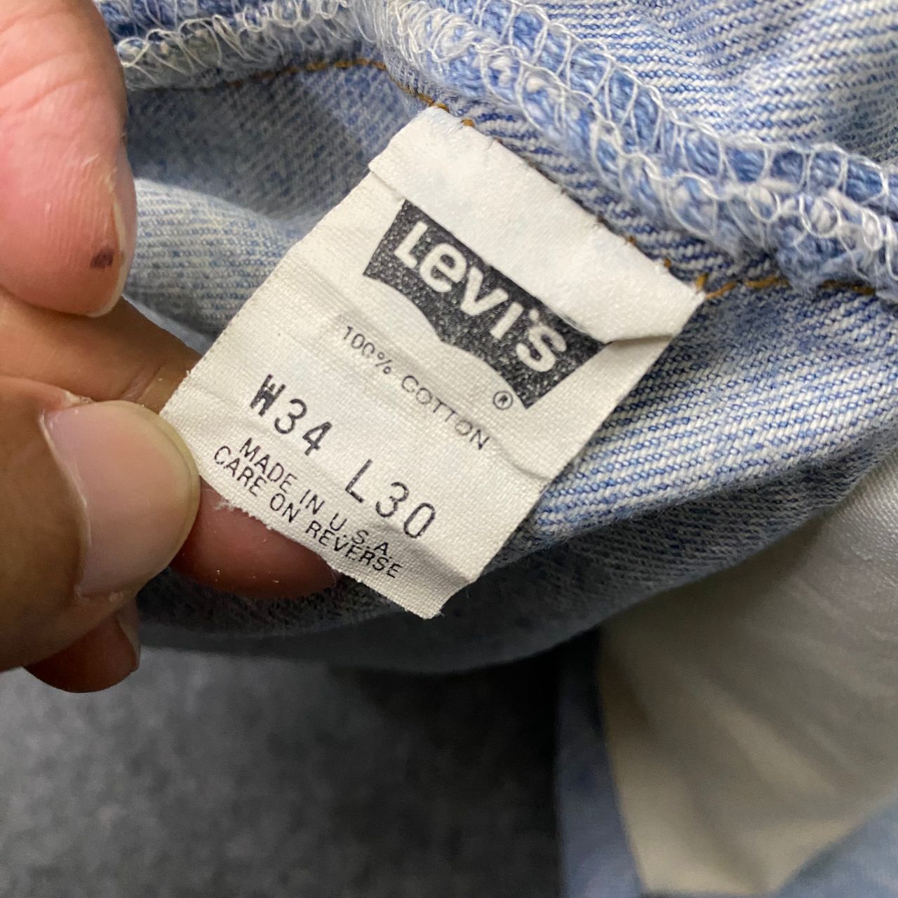 Levi's Vintage Clothing Vintage 90s Levis 501 Distressed denim Kurt Cobain Style Size US 34 / EU 50 - 17 Thumbnail