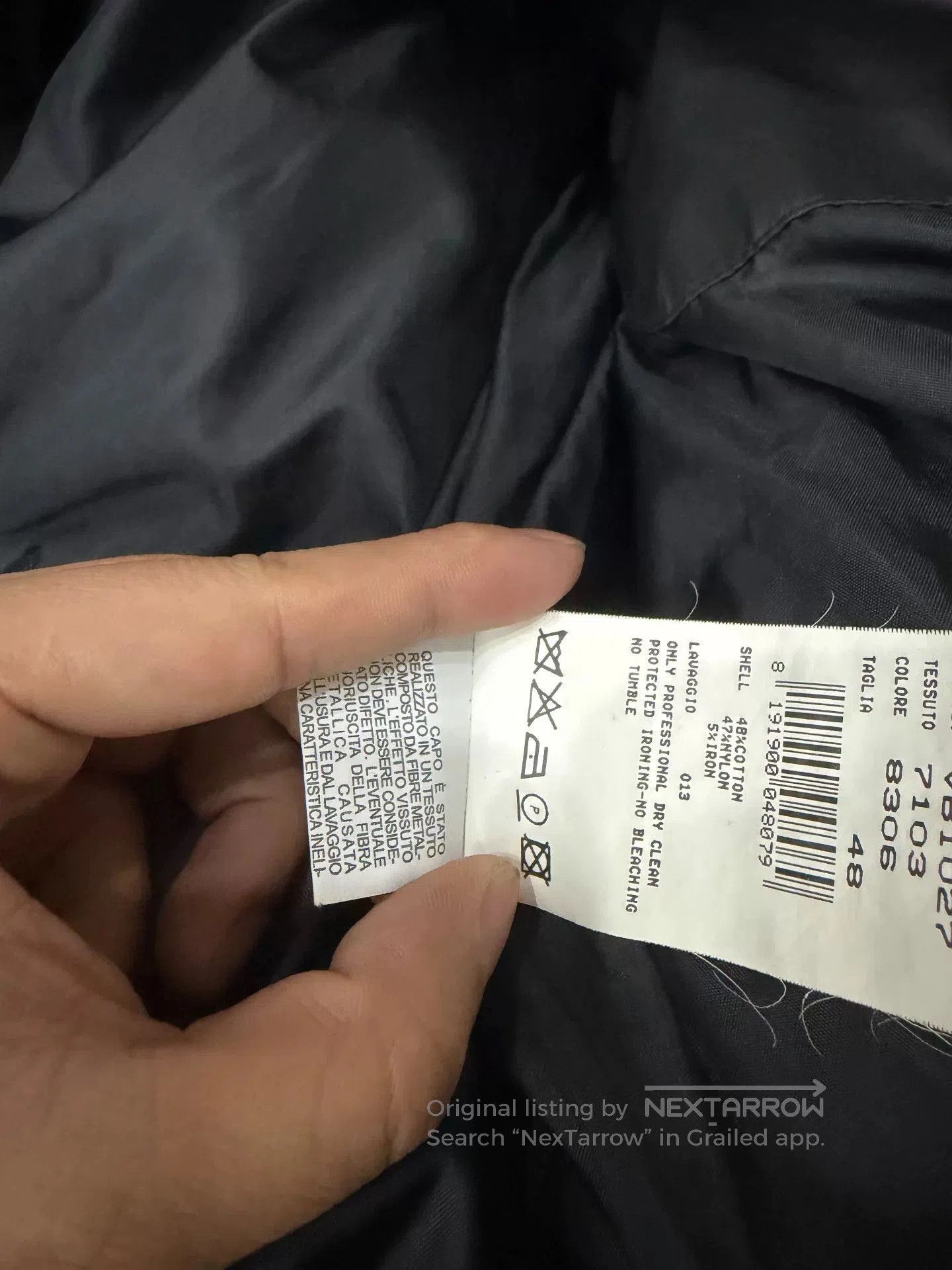 Armani Armani Cotton Padded Jacket. Size US M / EU 48-50 / 2 - 6 Thumbnail