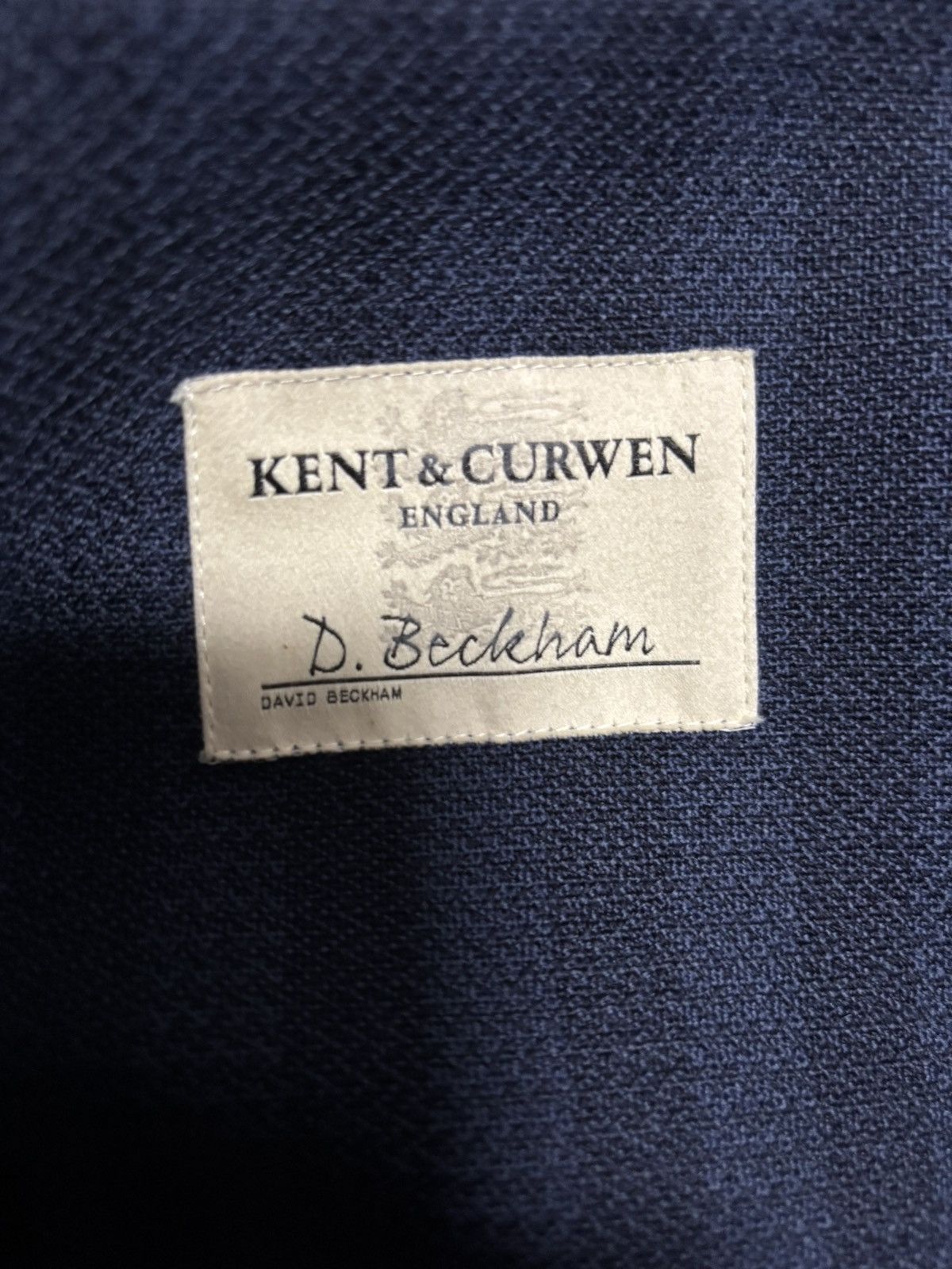 David Beckham × Kent & Curwen Kent & Curwen by David Beckham Navy Wool Blazer Size 48R - 3 Thumbnail