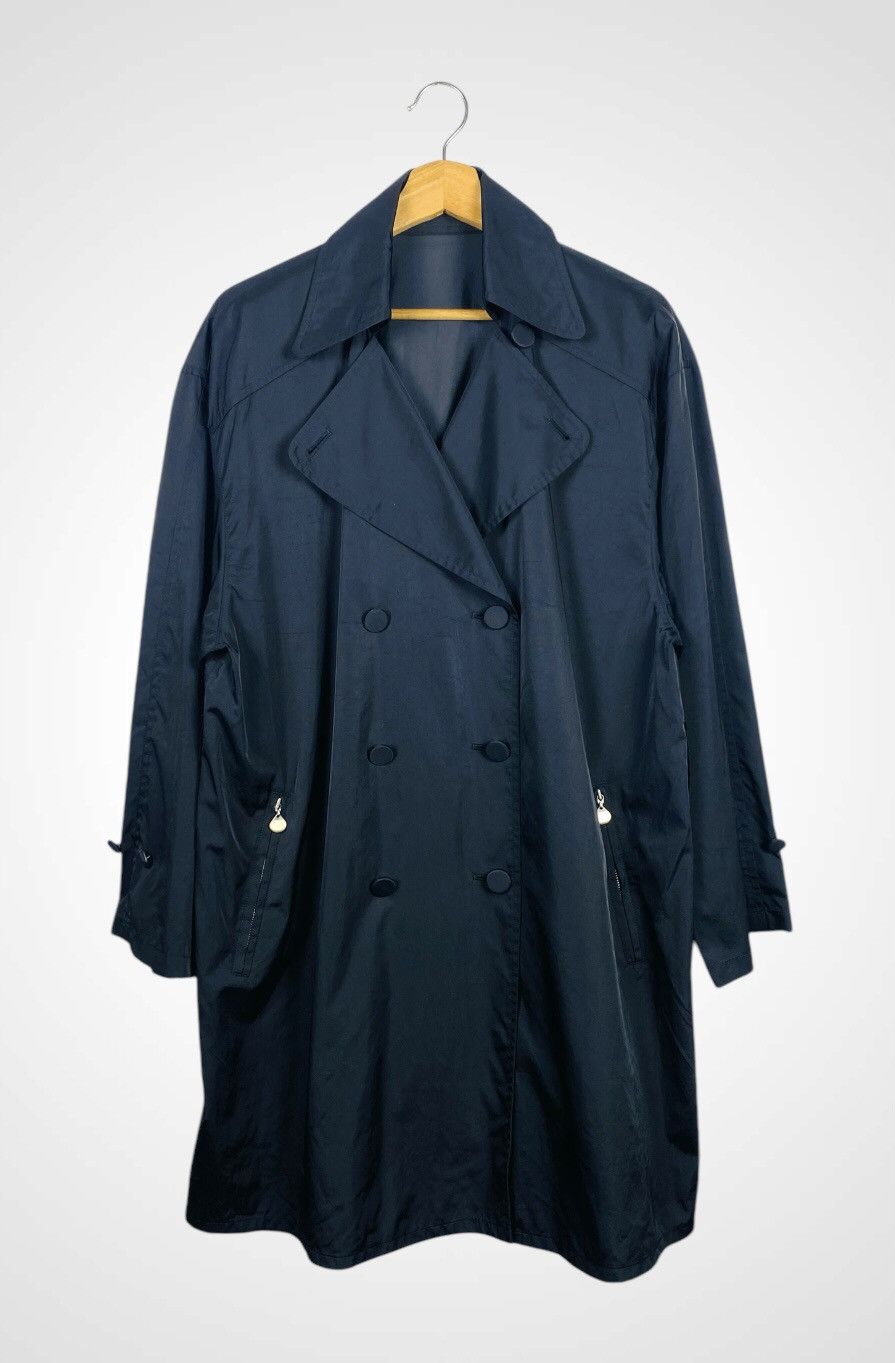 Japanese Brand A10 Rare - Paco Rabanne Double Breasted Nylon Long Jacket Size US L / EU 52-54 / 3 - 1 Thumbnail
