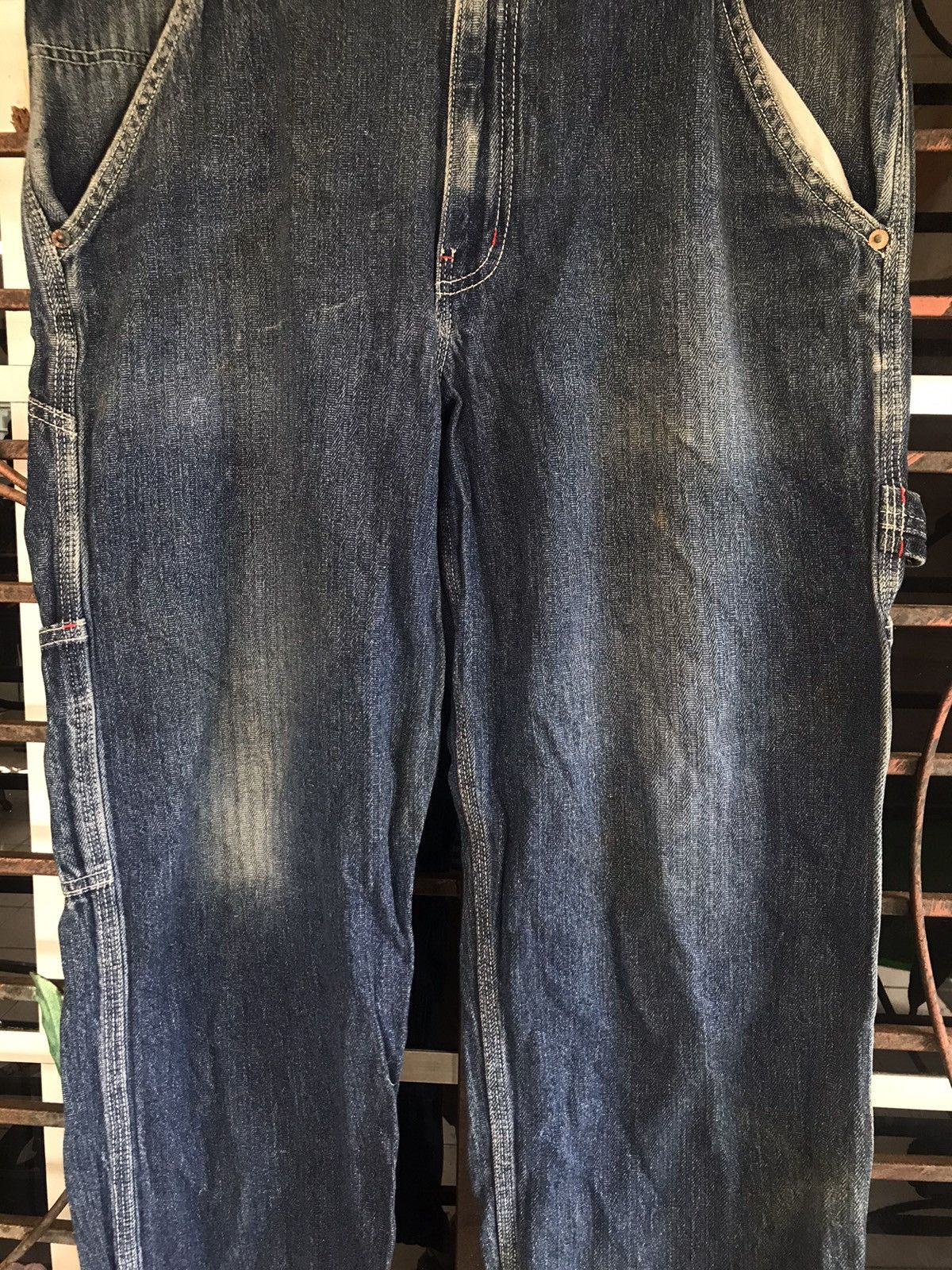 Guess × Vintage Vintage Guess Jeans Carpenter Wabash Made in USA Size US 35 - 5 Thumbnail