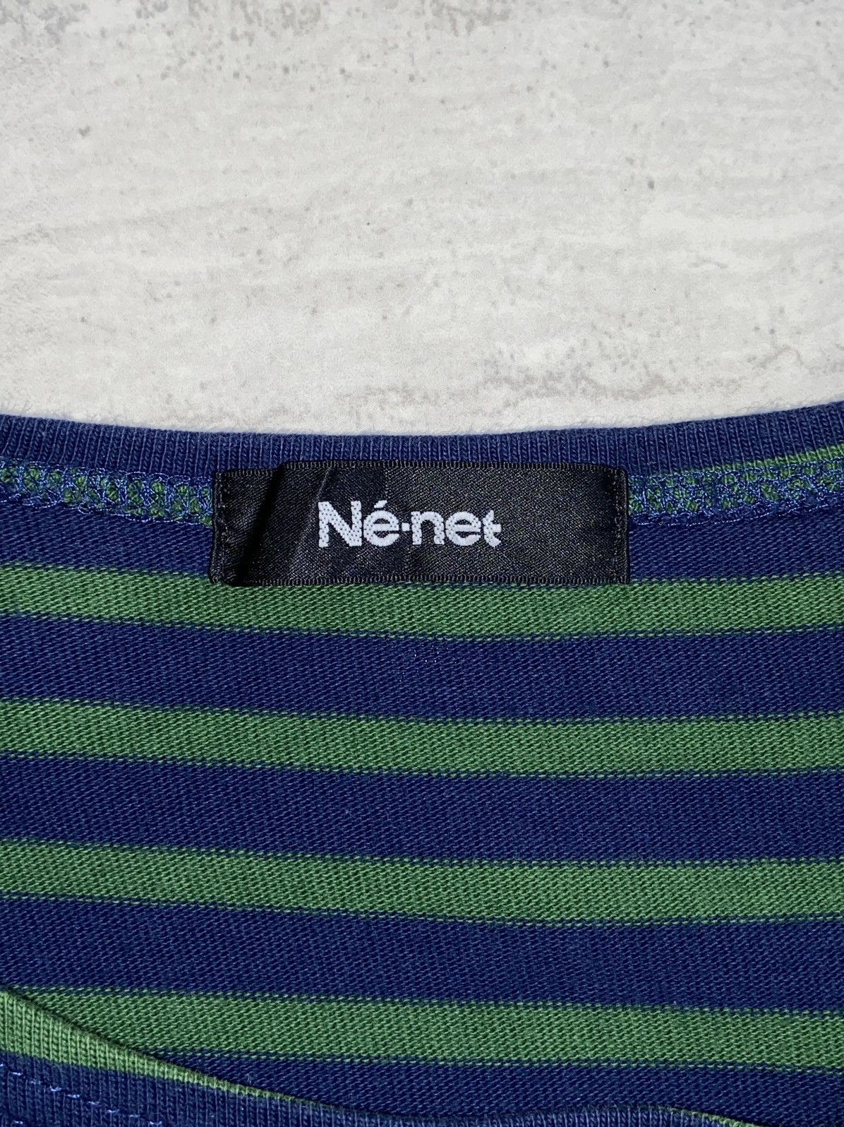 Issey Miyake NE-NET Issey Miyake Striped Long T-shirt/Dress Size US S / EU 44-46 / 1 - 16 Thumbnail