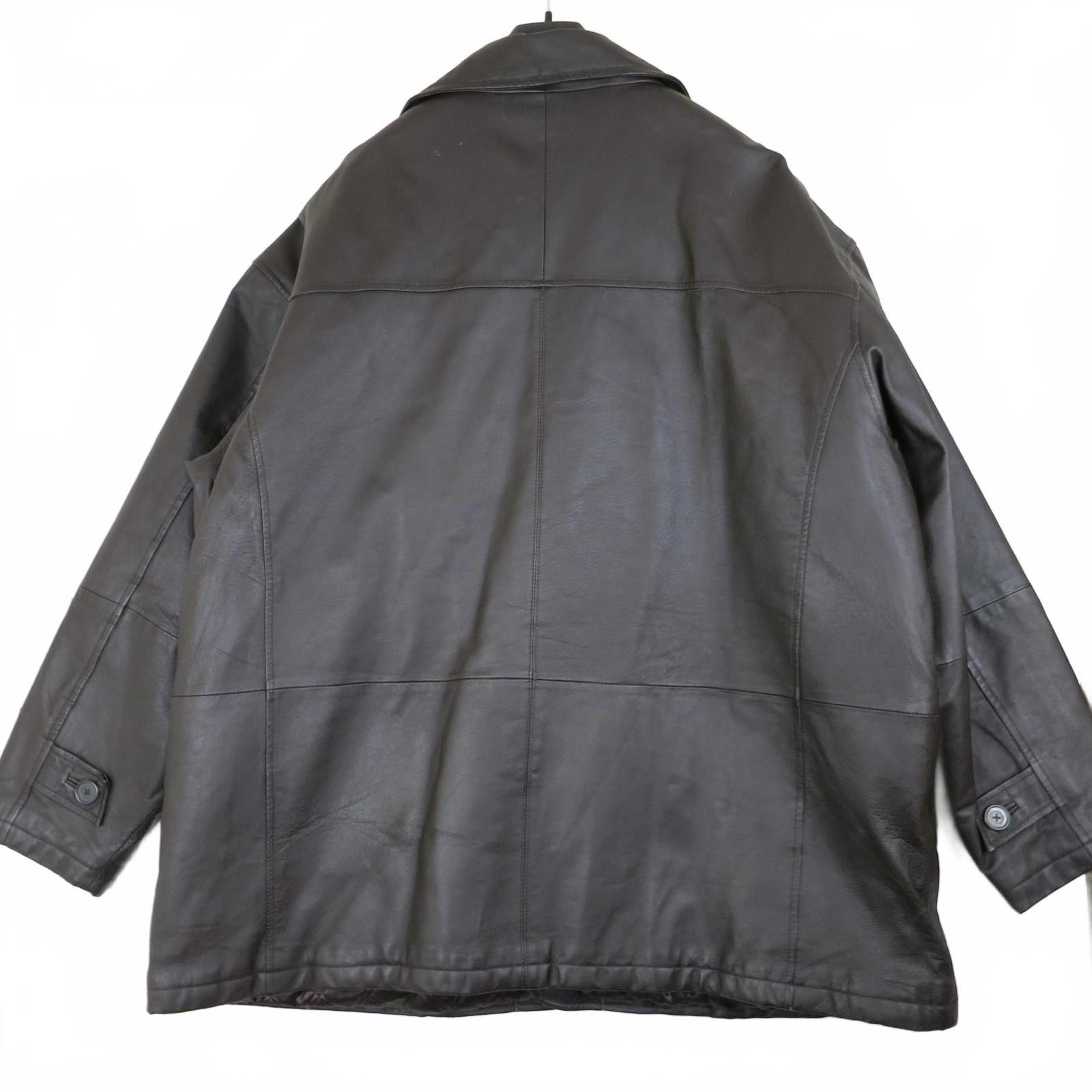 Other Menswear Alexander Lloyd Men's 3X Big Brown Leather Jacket Size US XXL / EU 58 / 5 - 9 Thumbnail